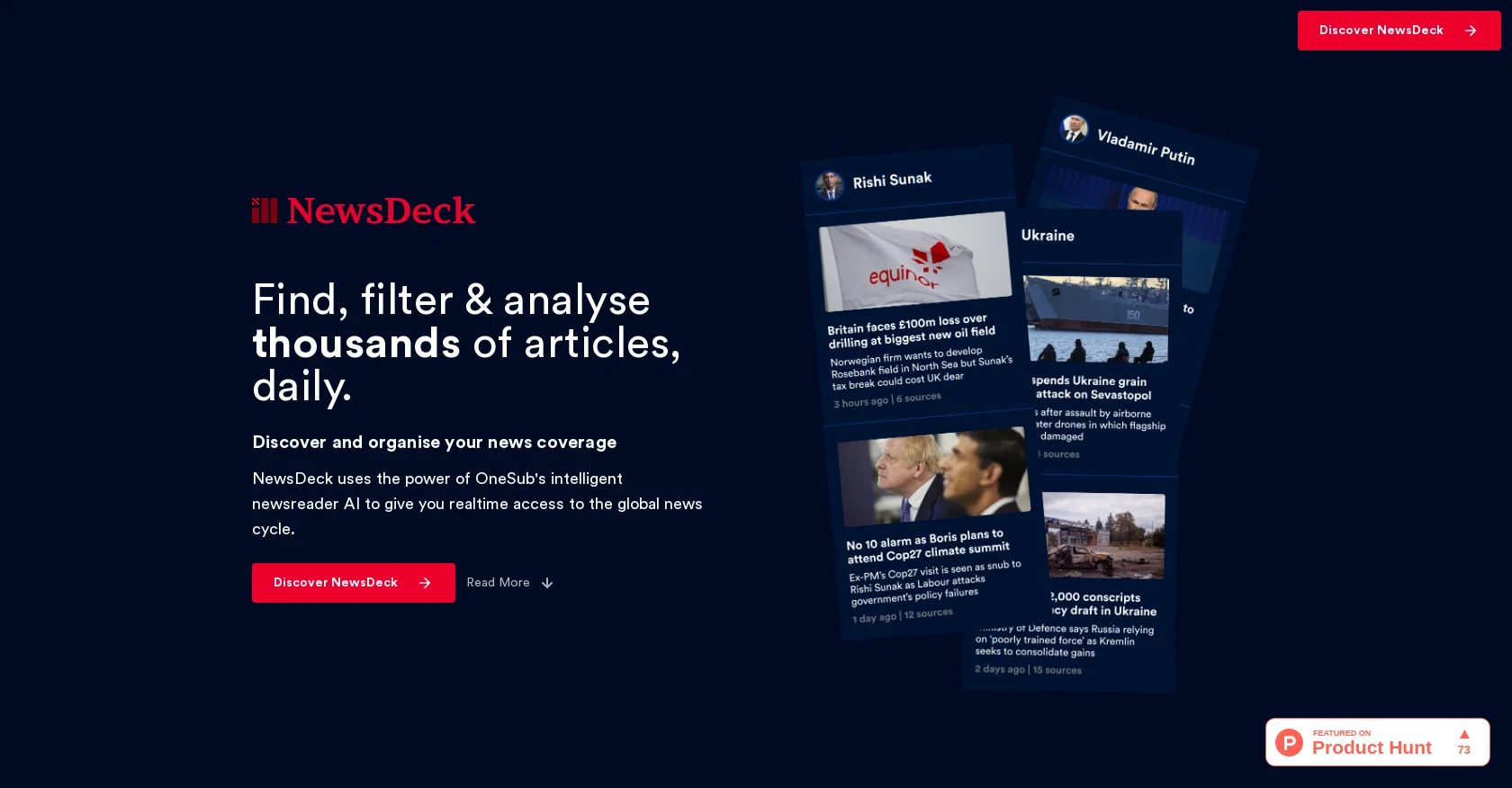 NewsDeck from OneSub screenshot