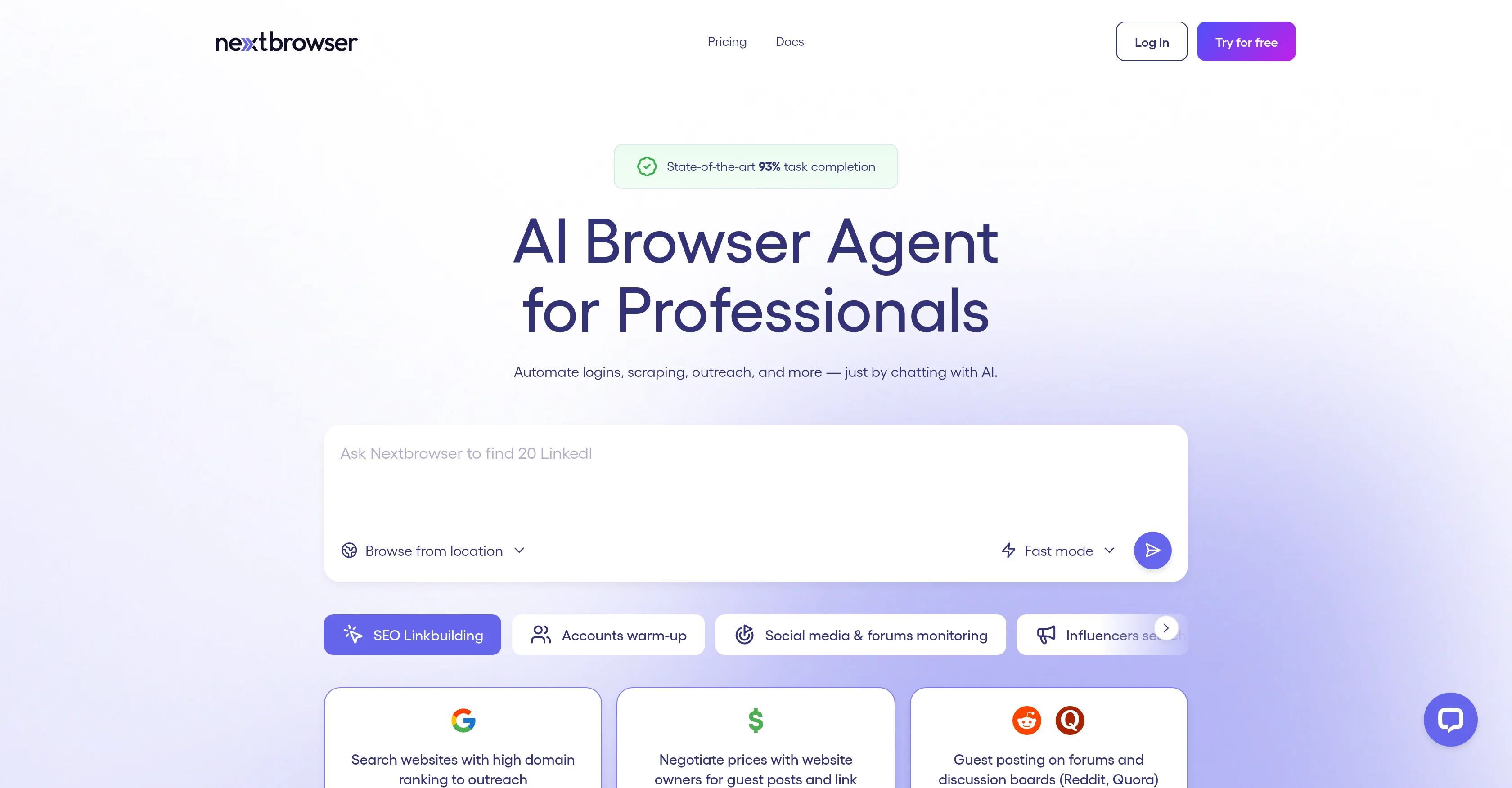 Nextbrowser screenshot