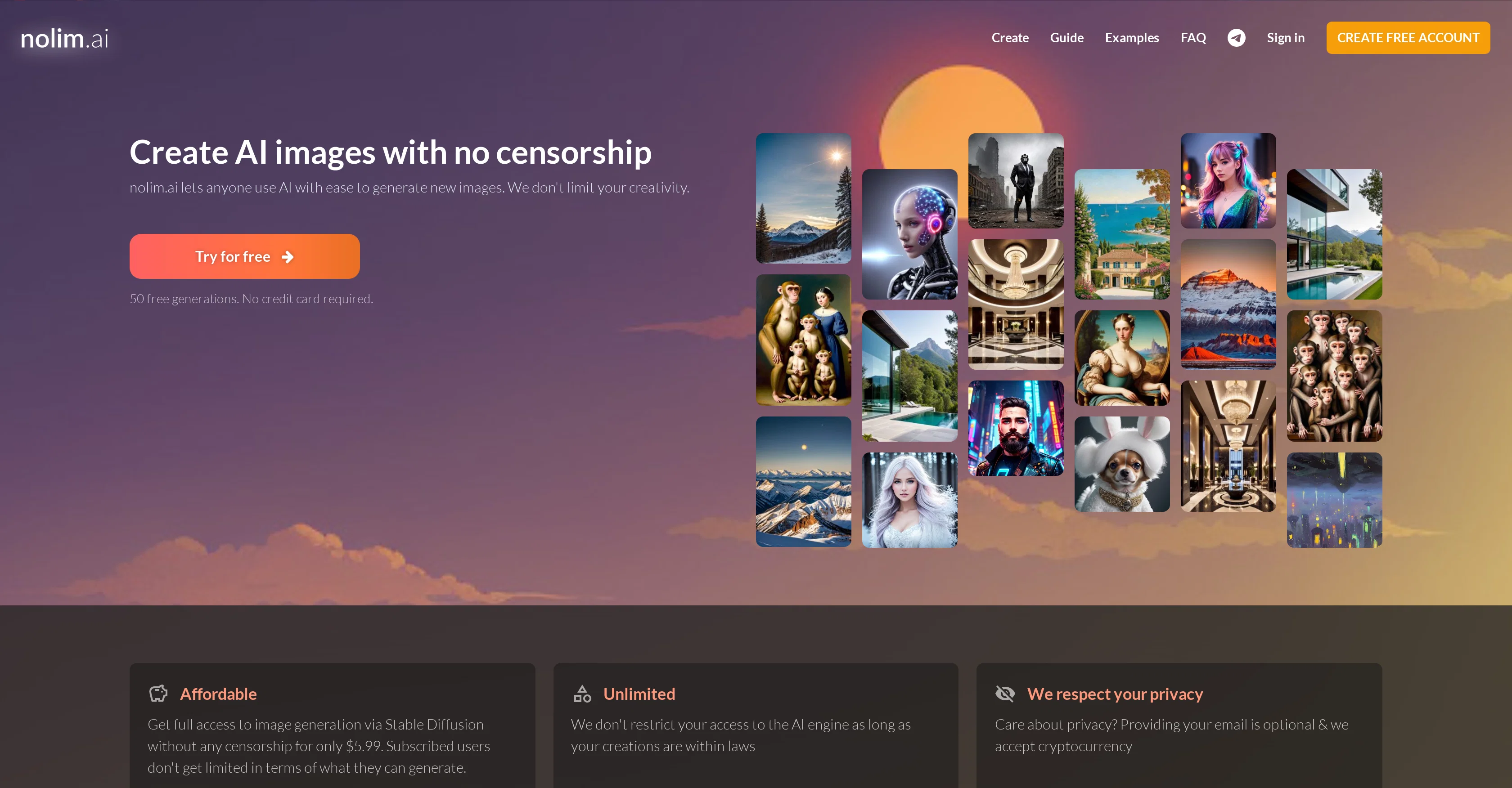 Nolim screenshot