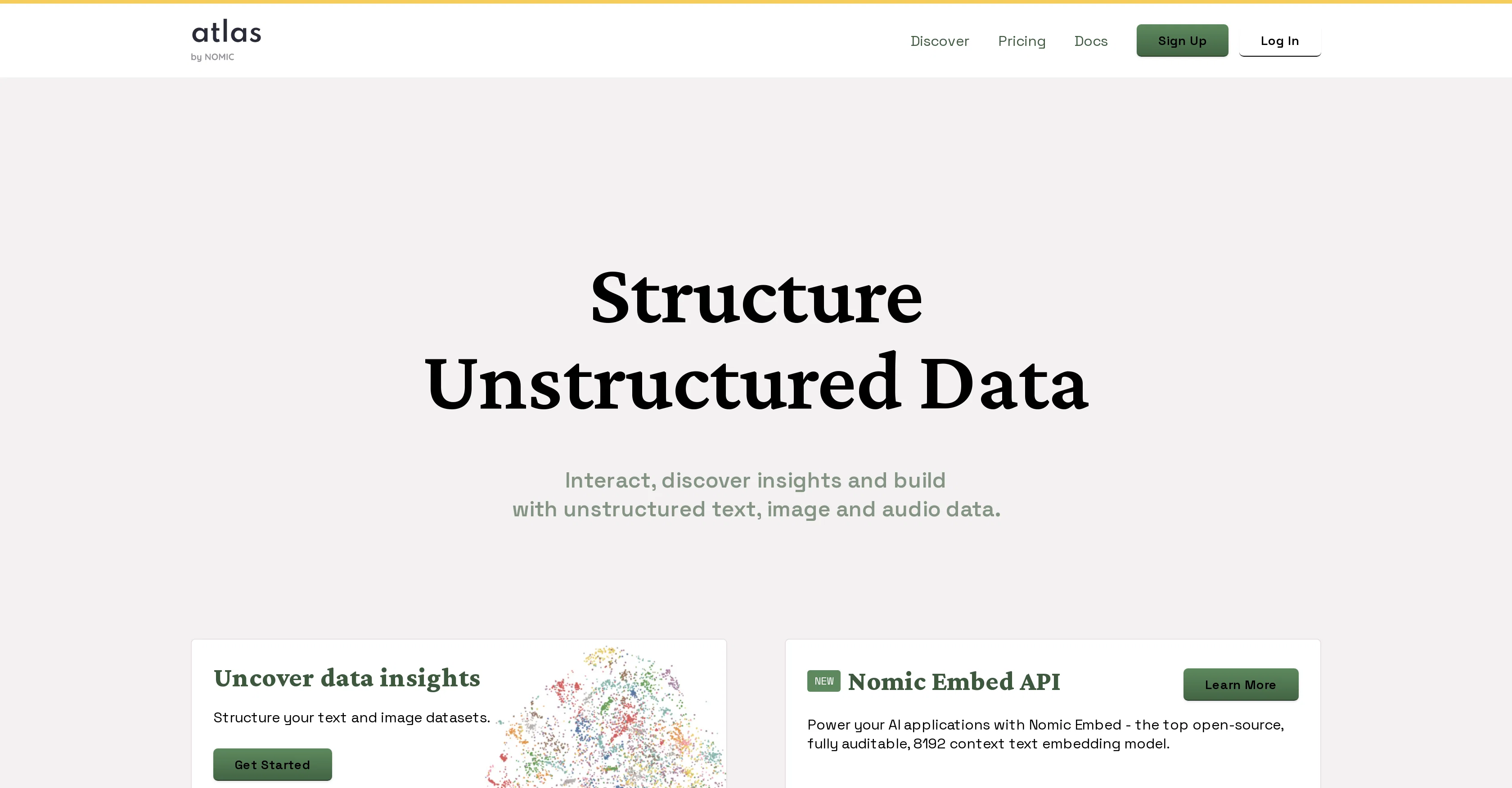 Nomic Atlas screenshot