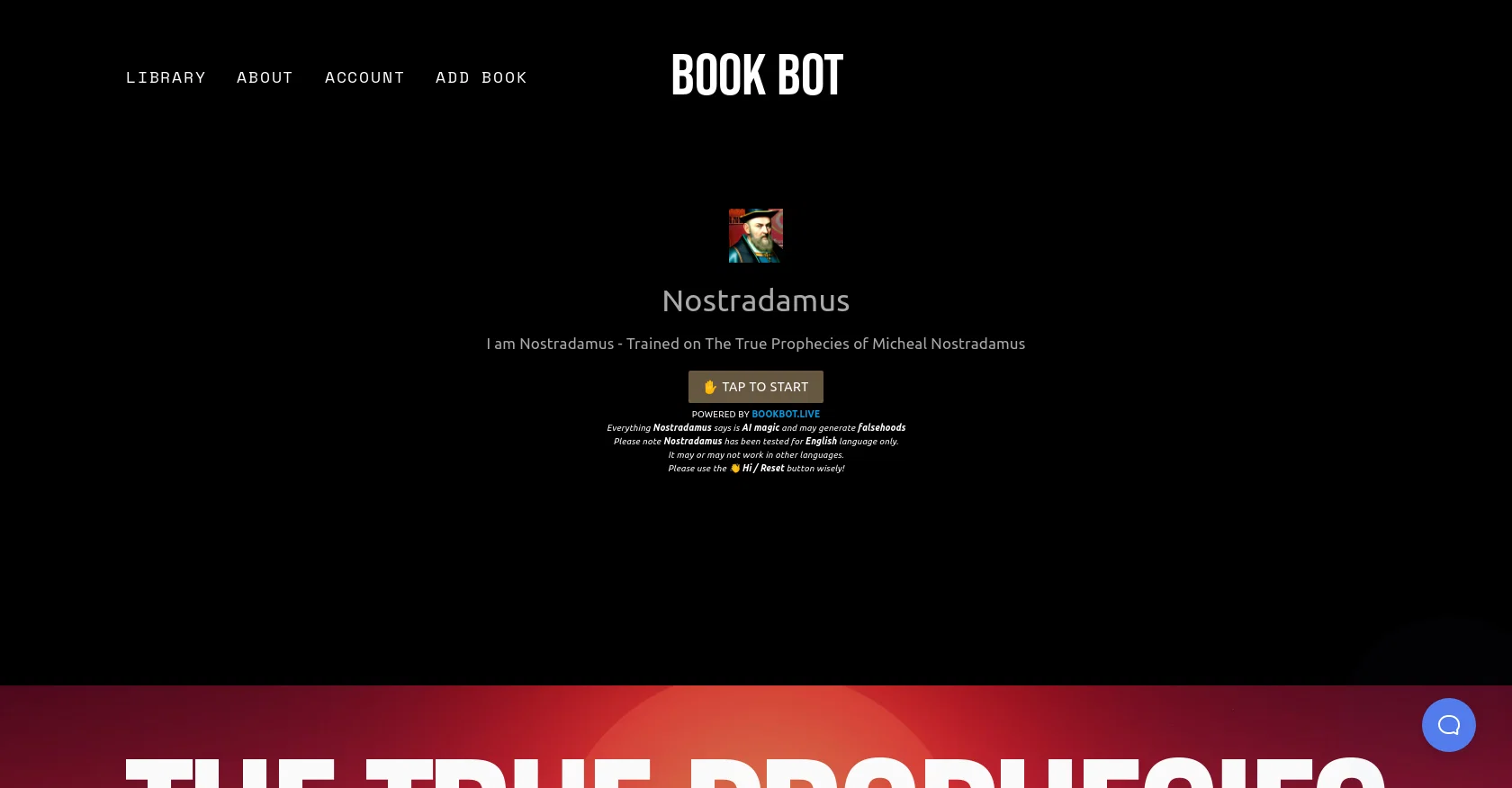 Nostradamus screenshot
