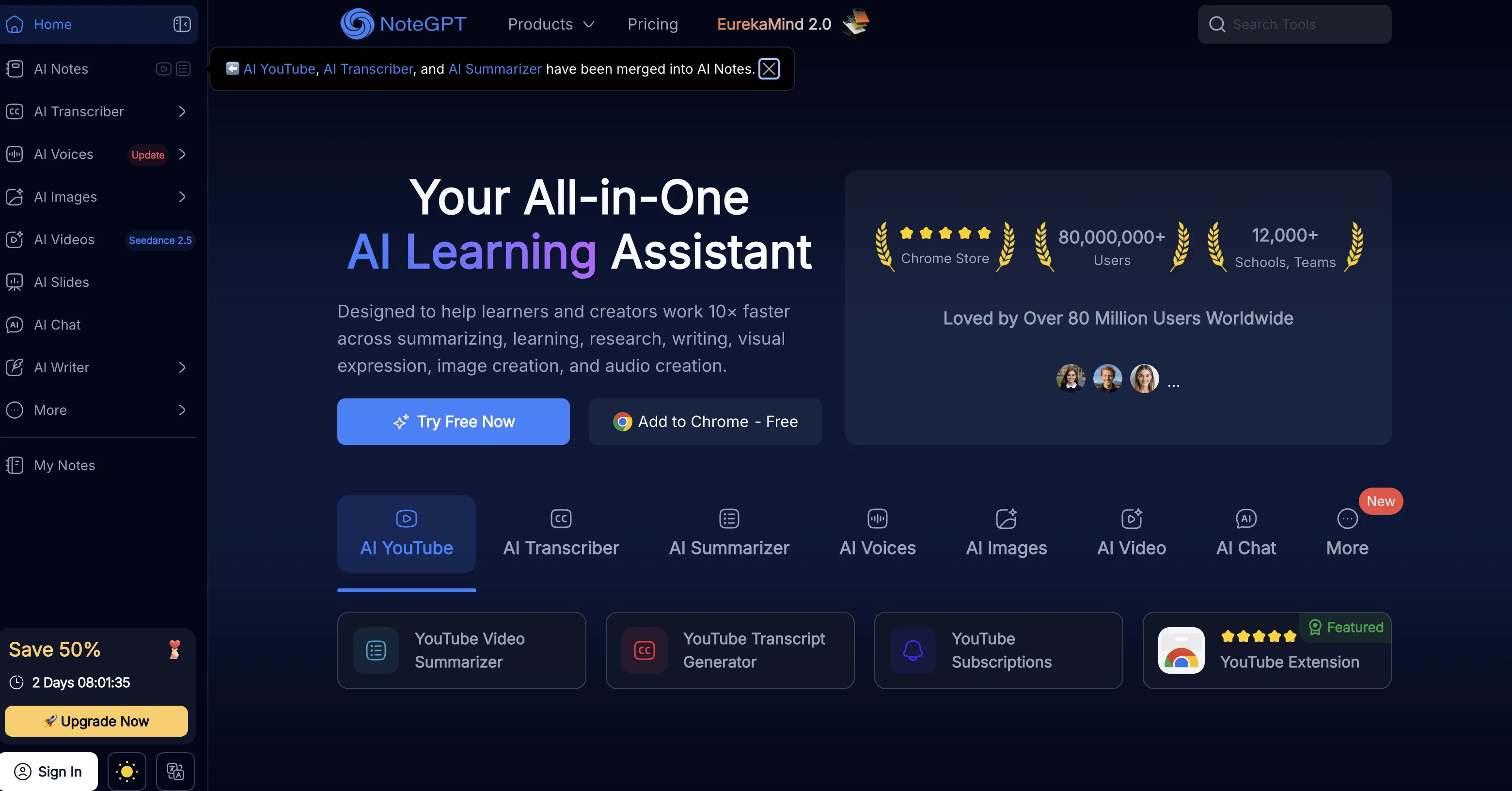 NoteGPT screenshot