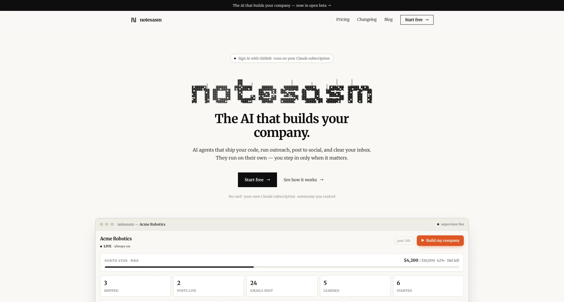 notes.asm screenshot