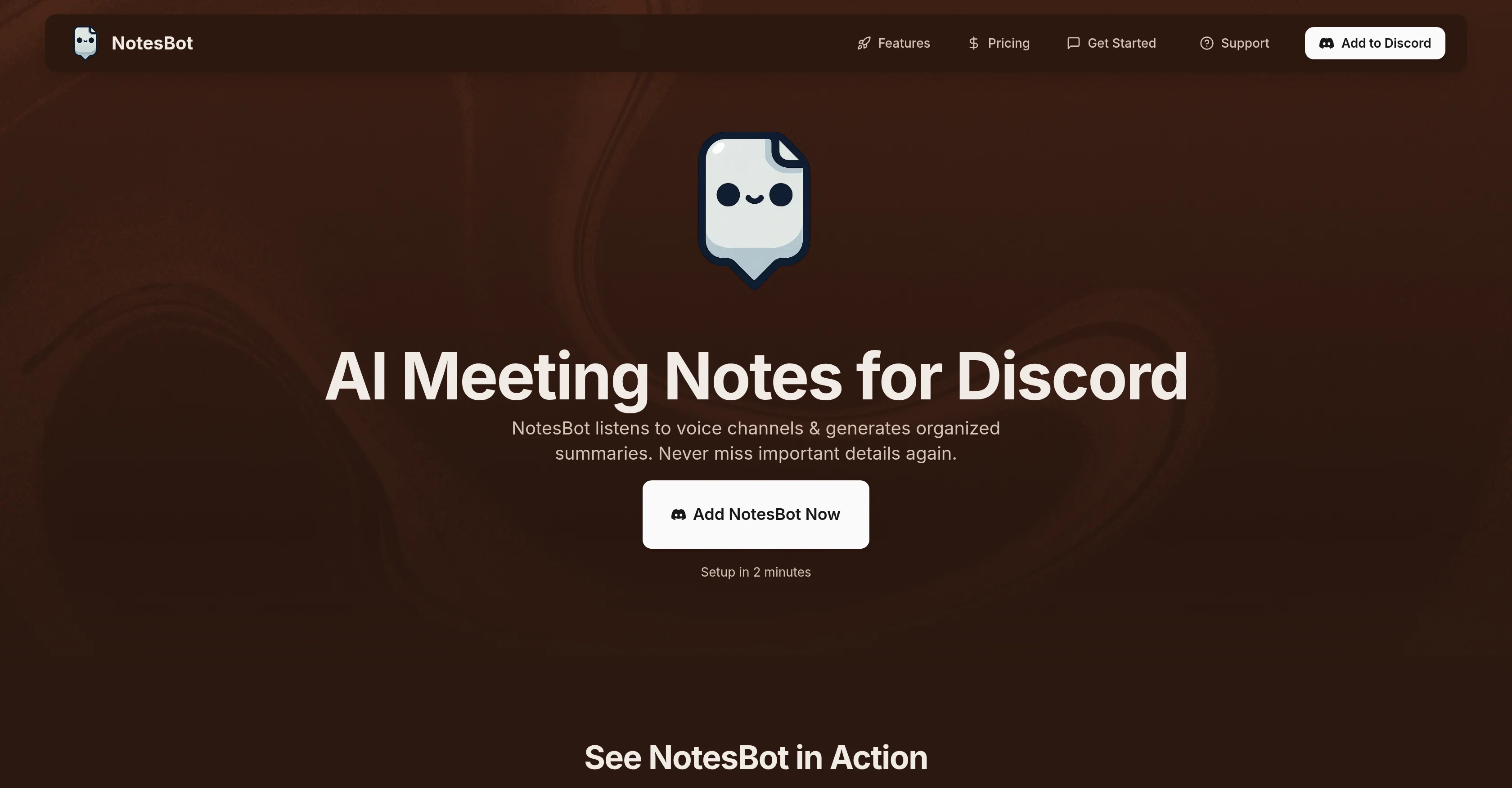 Discord NotesBotv2.0.0 screenshot