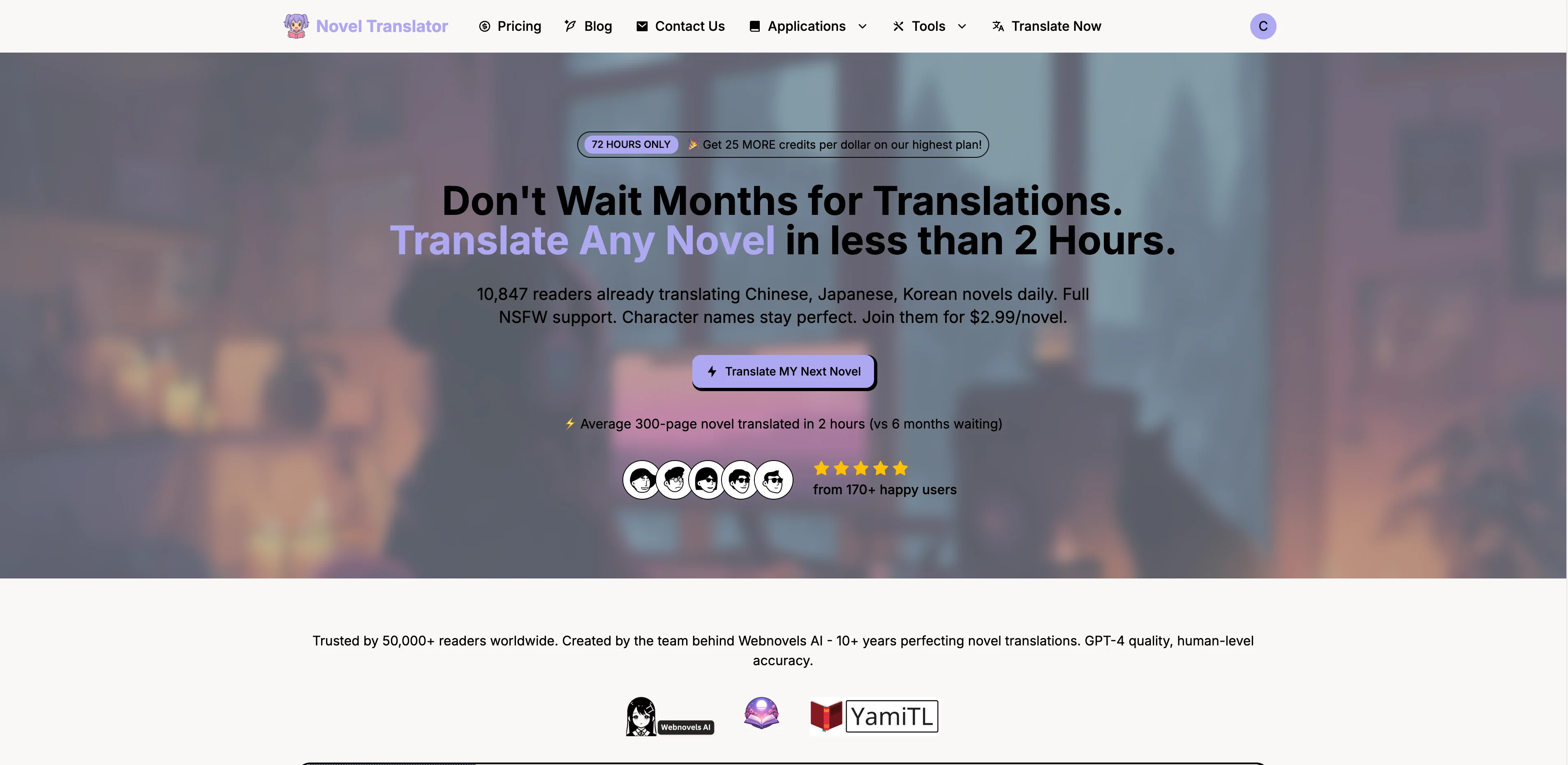 Novel Translator screenshot