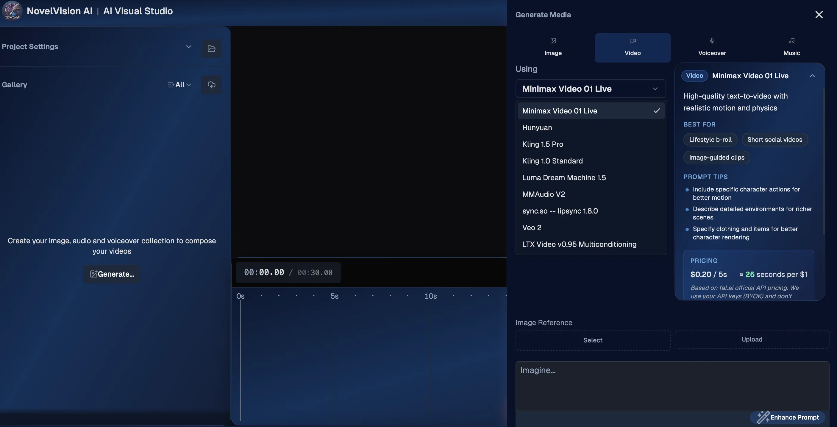 NovelVisionAI screenshot
