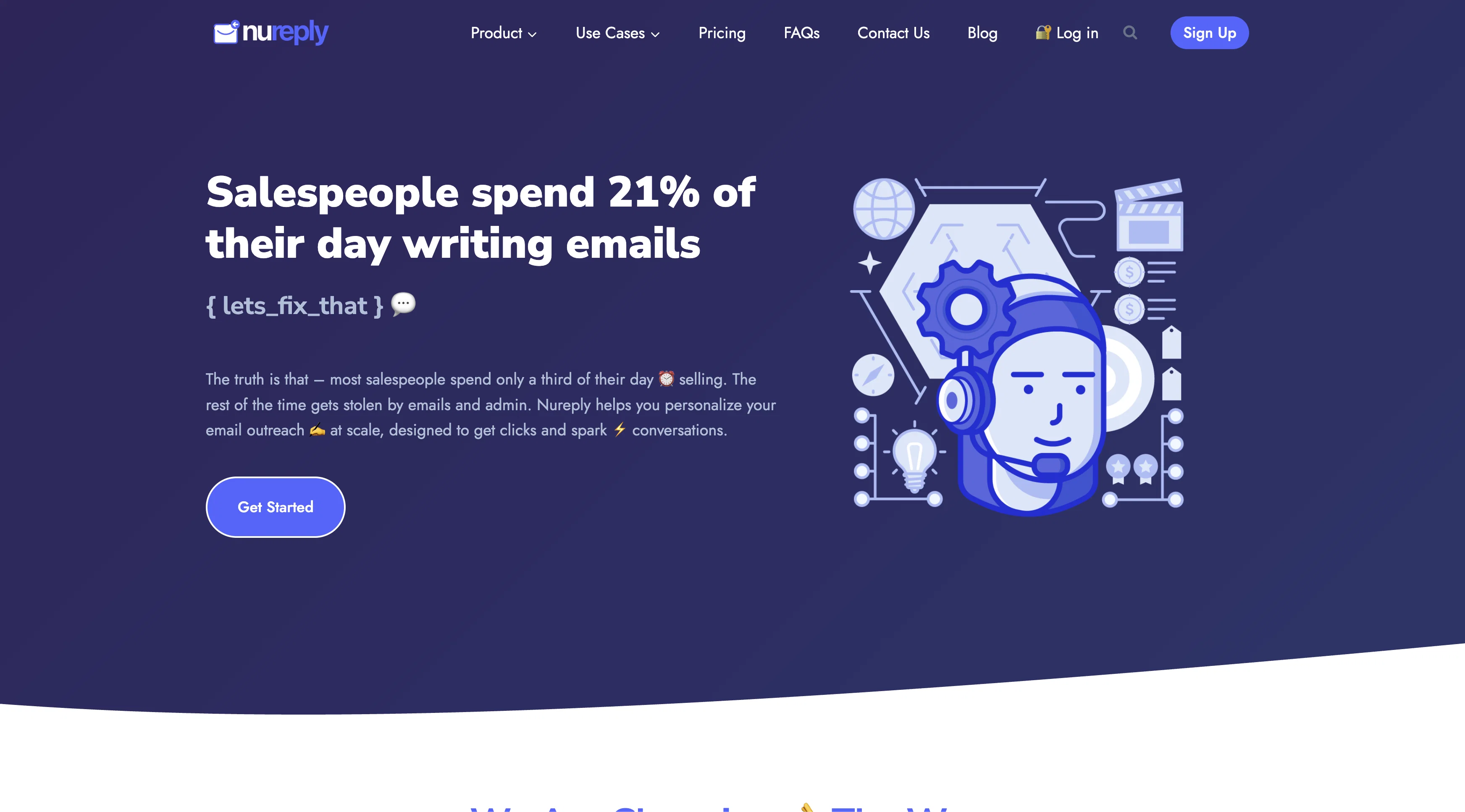 Nureply screenshot