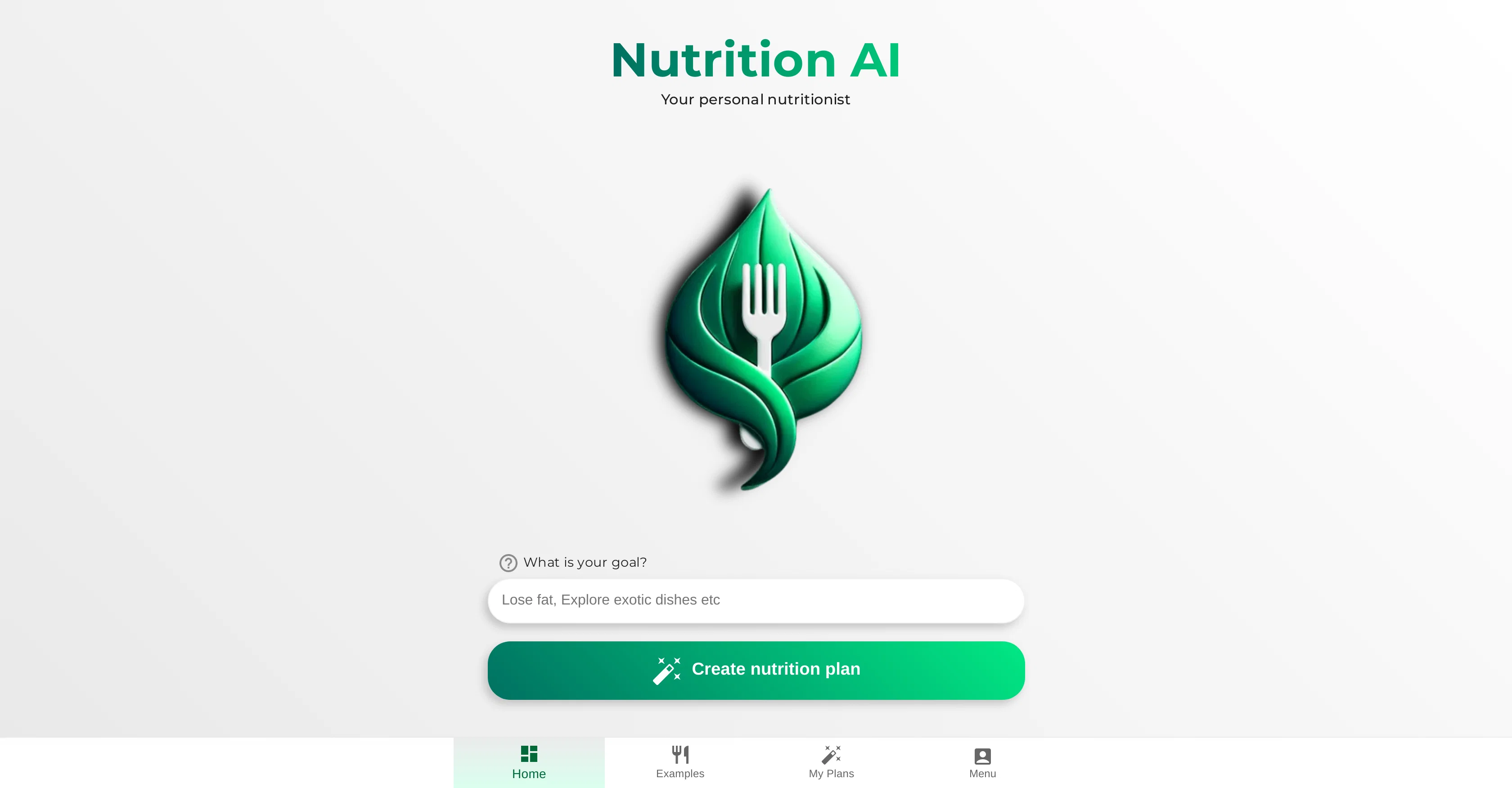 NutritionAI screenshot