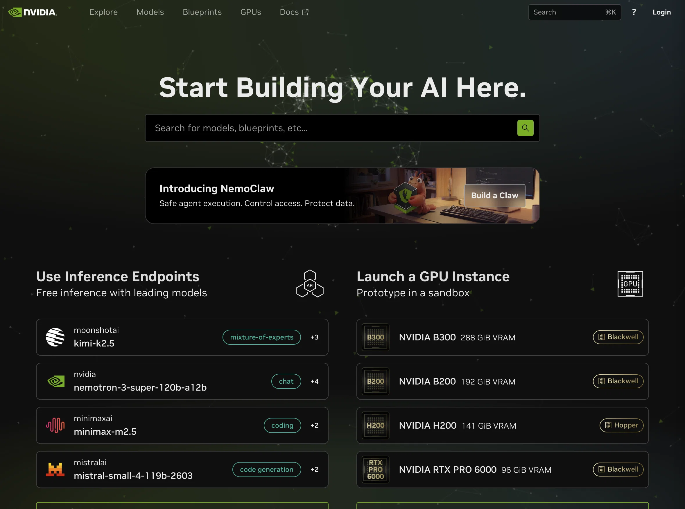 Nvidia Build screenshot