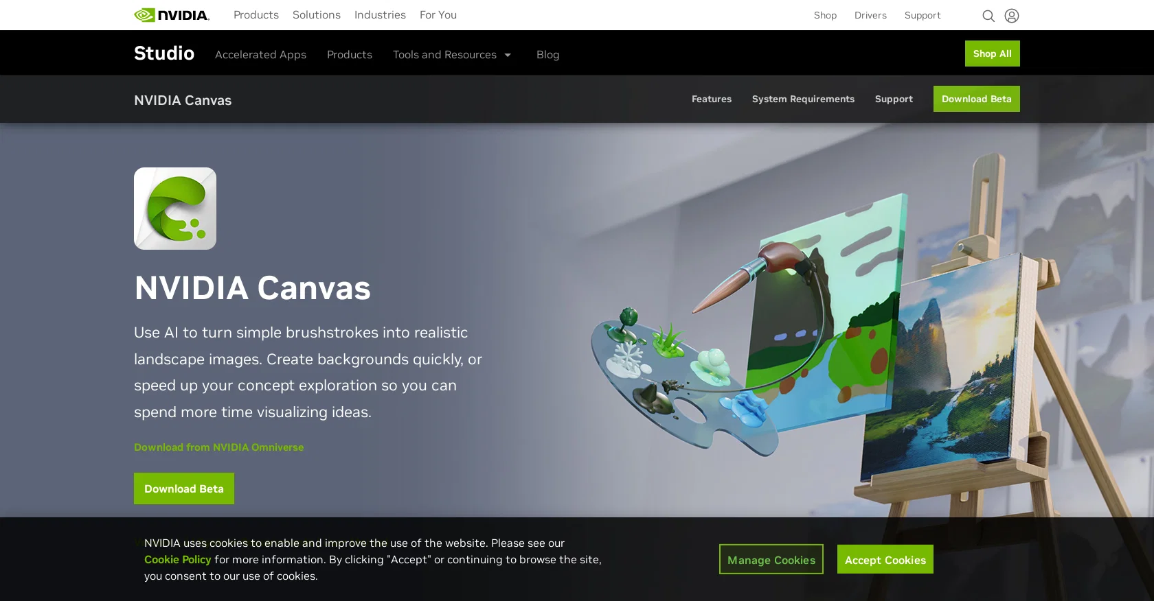NVIDIA Canvas screenshot