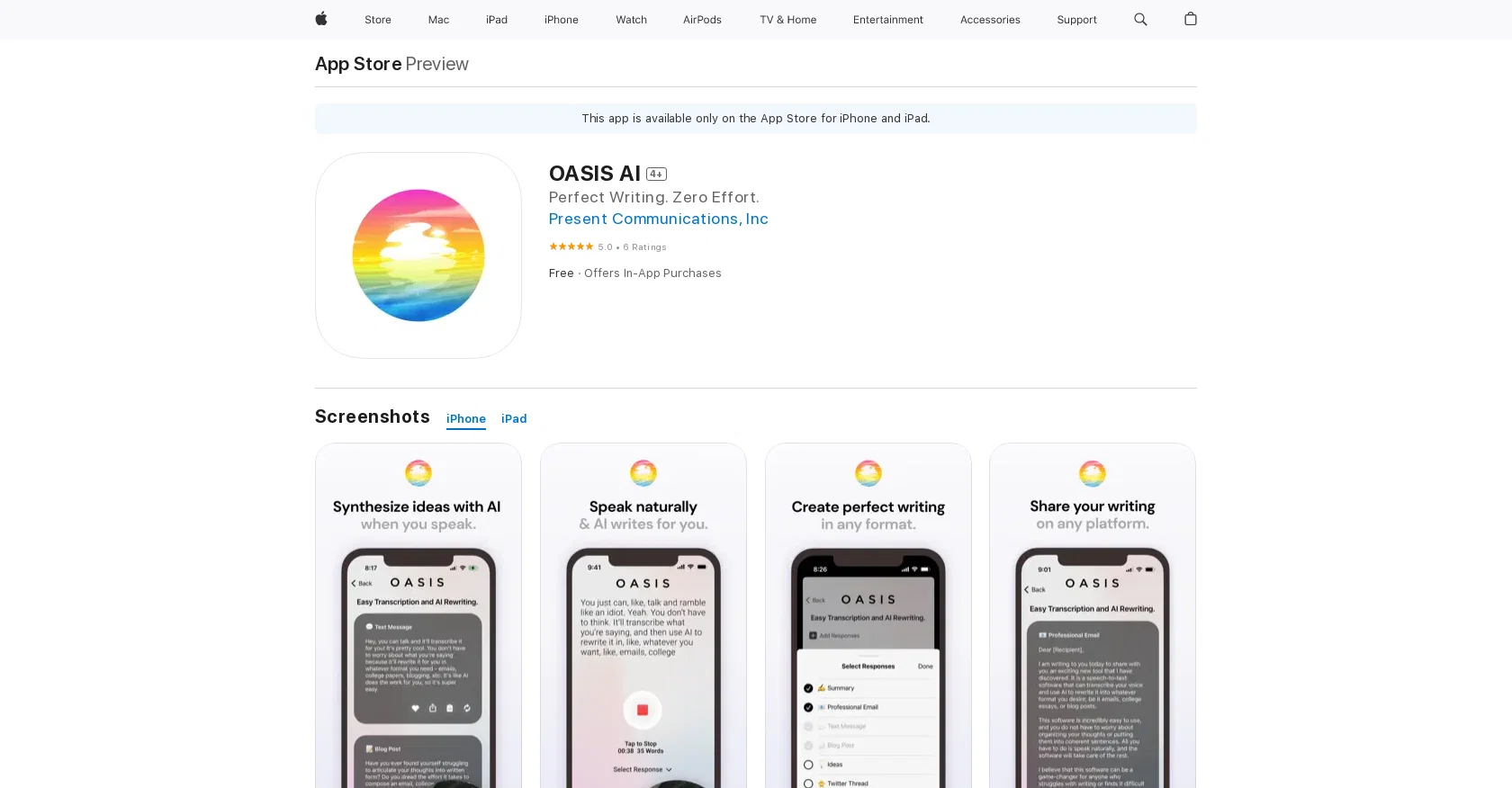 OASIS AI screenshot