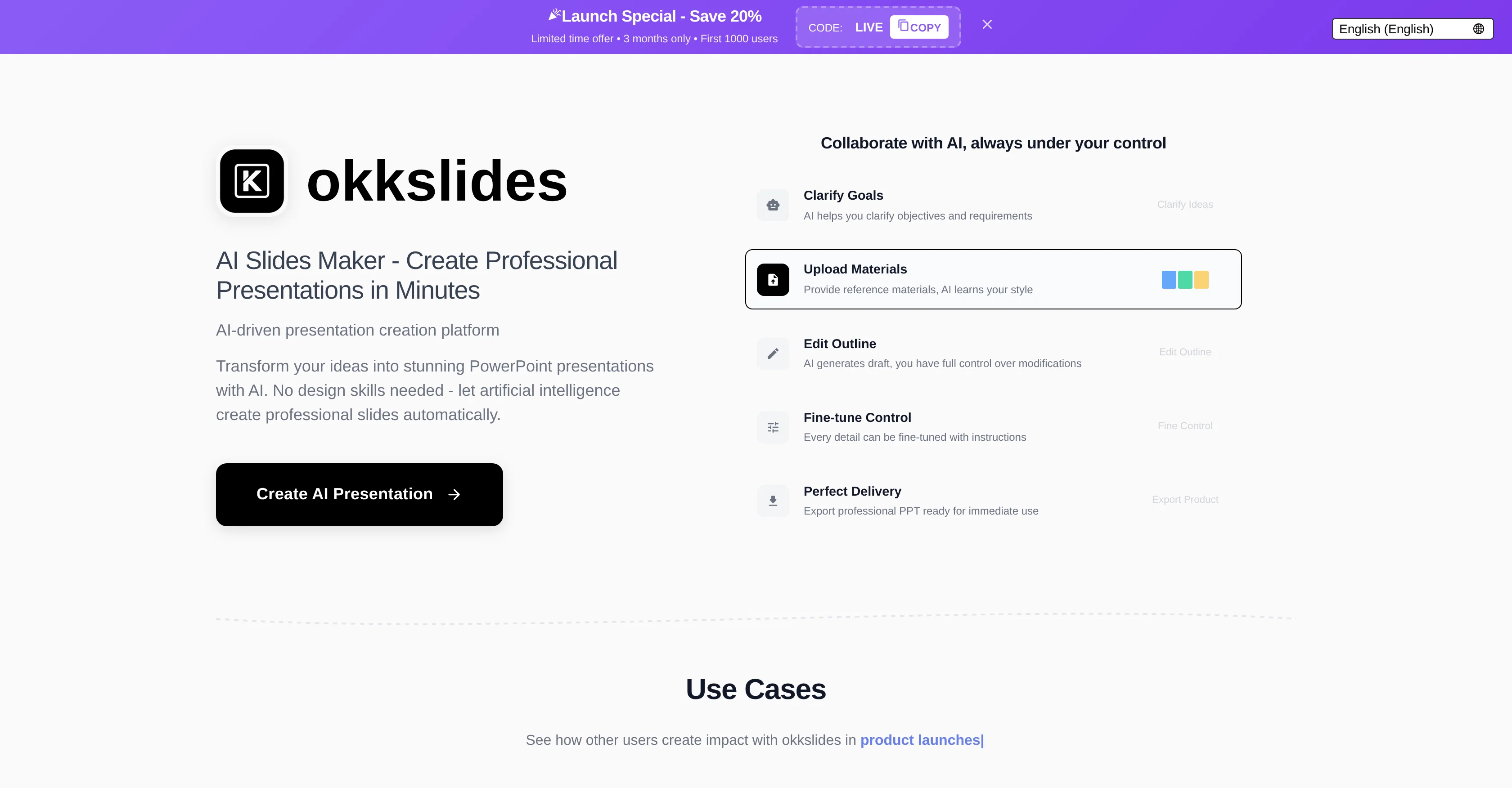 okkslidesv1.2.0 screenshot