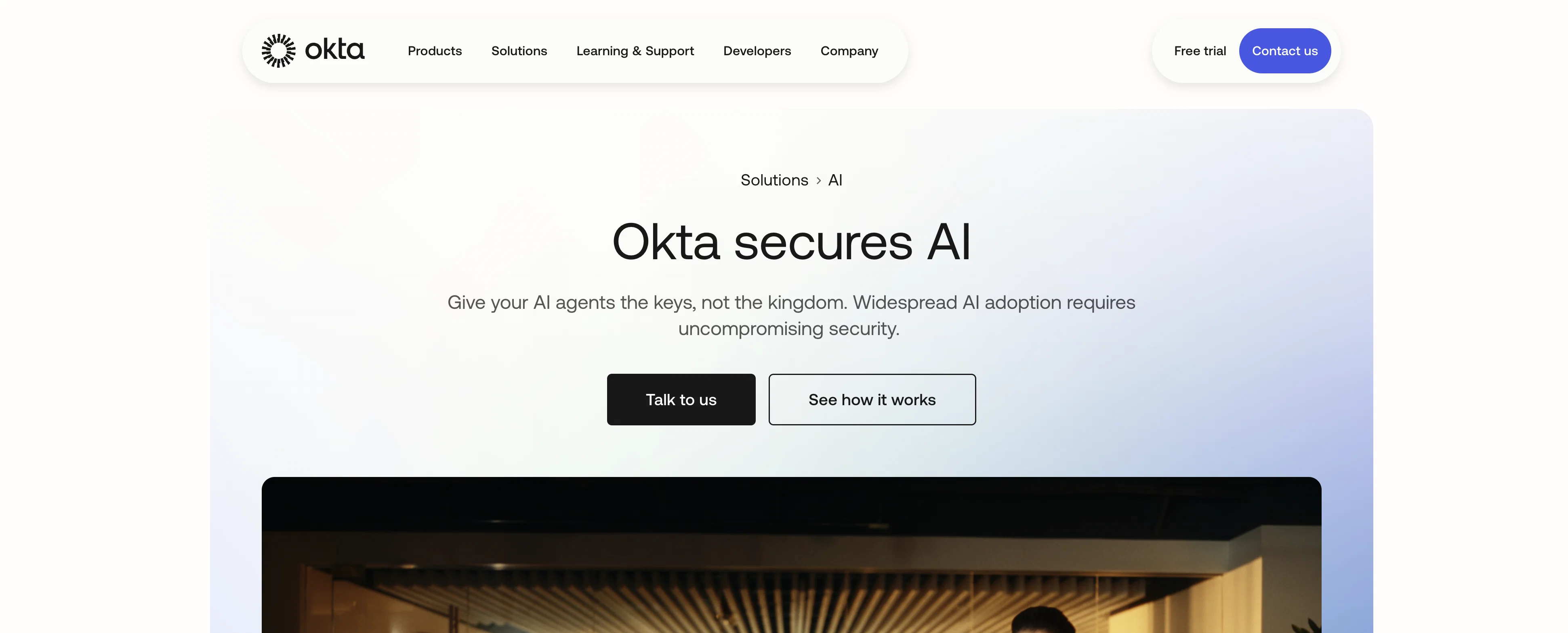 Okta for AI Agents screenshot