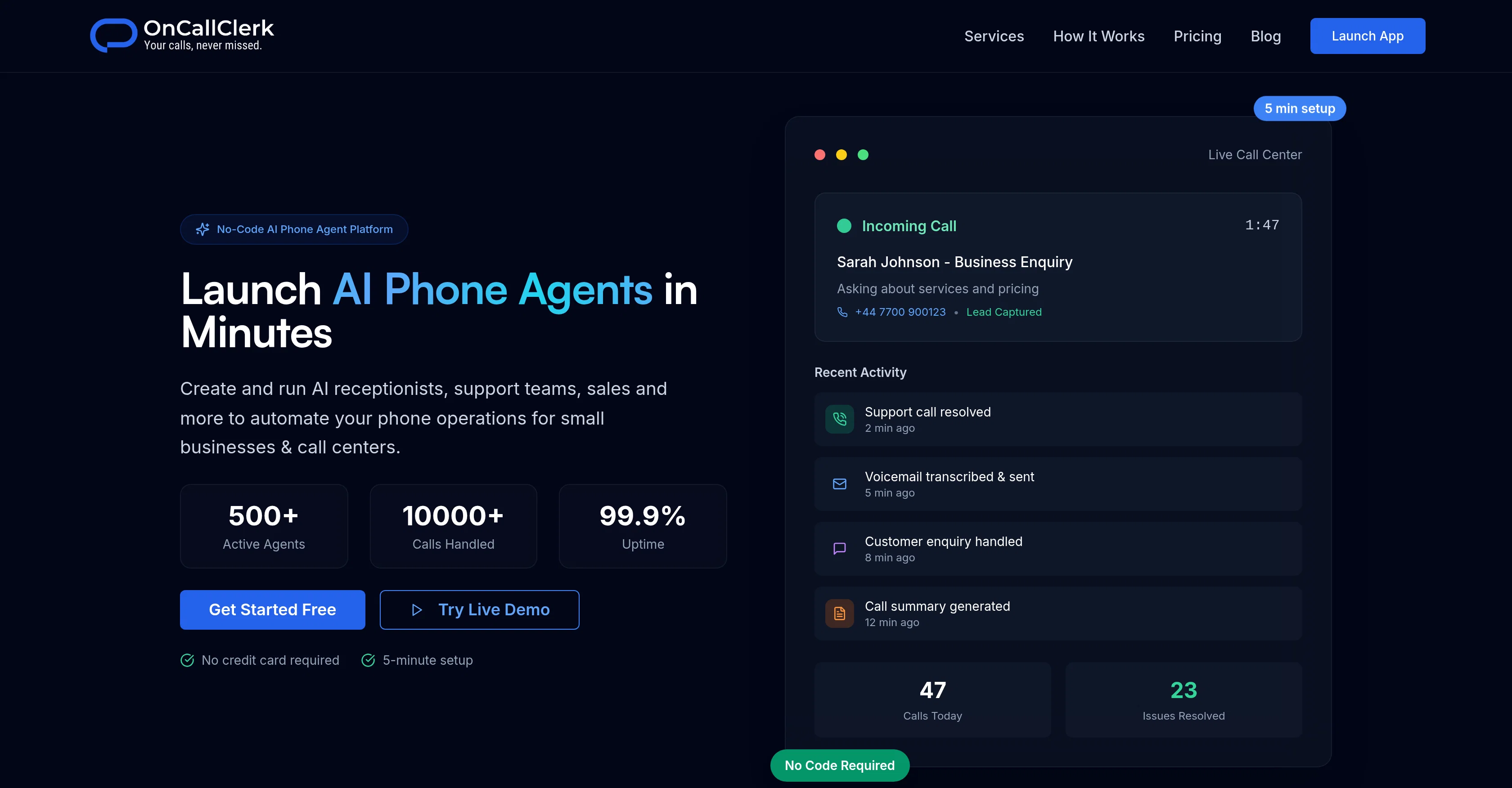 OnCallClerk screenshot