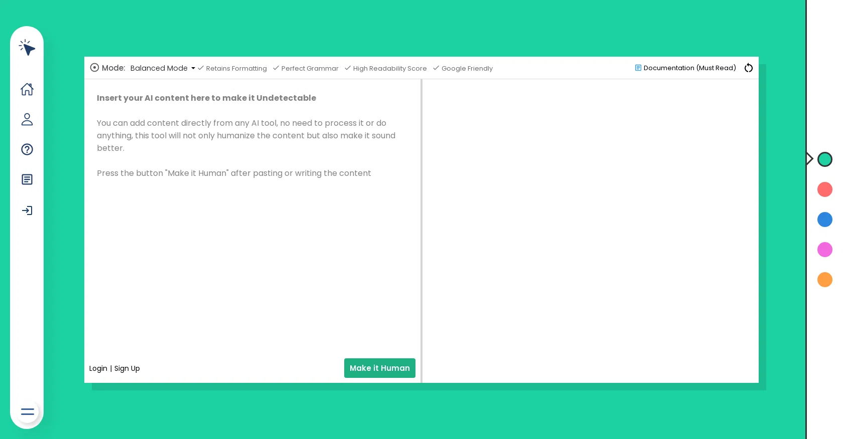 Oneclickhuman screenshot