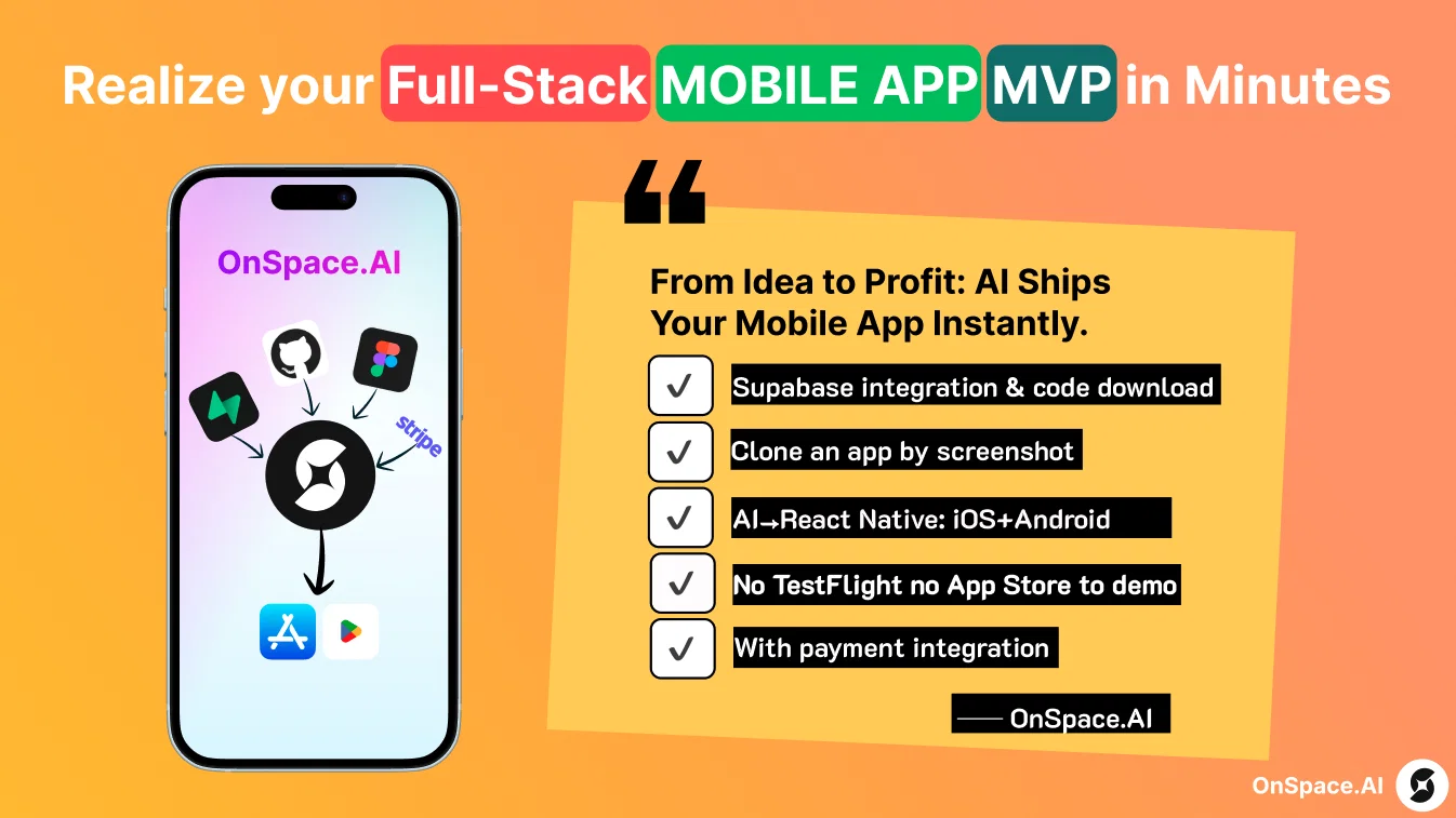 OnSpace.AI - AI Mobile App Builderv1.1.0 screenshot