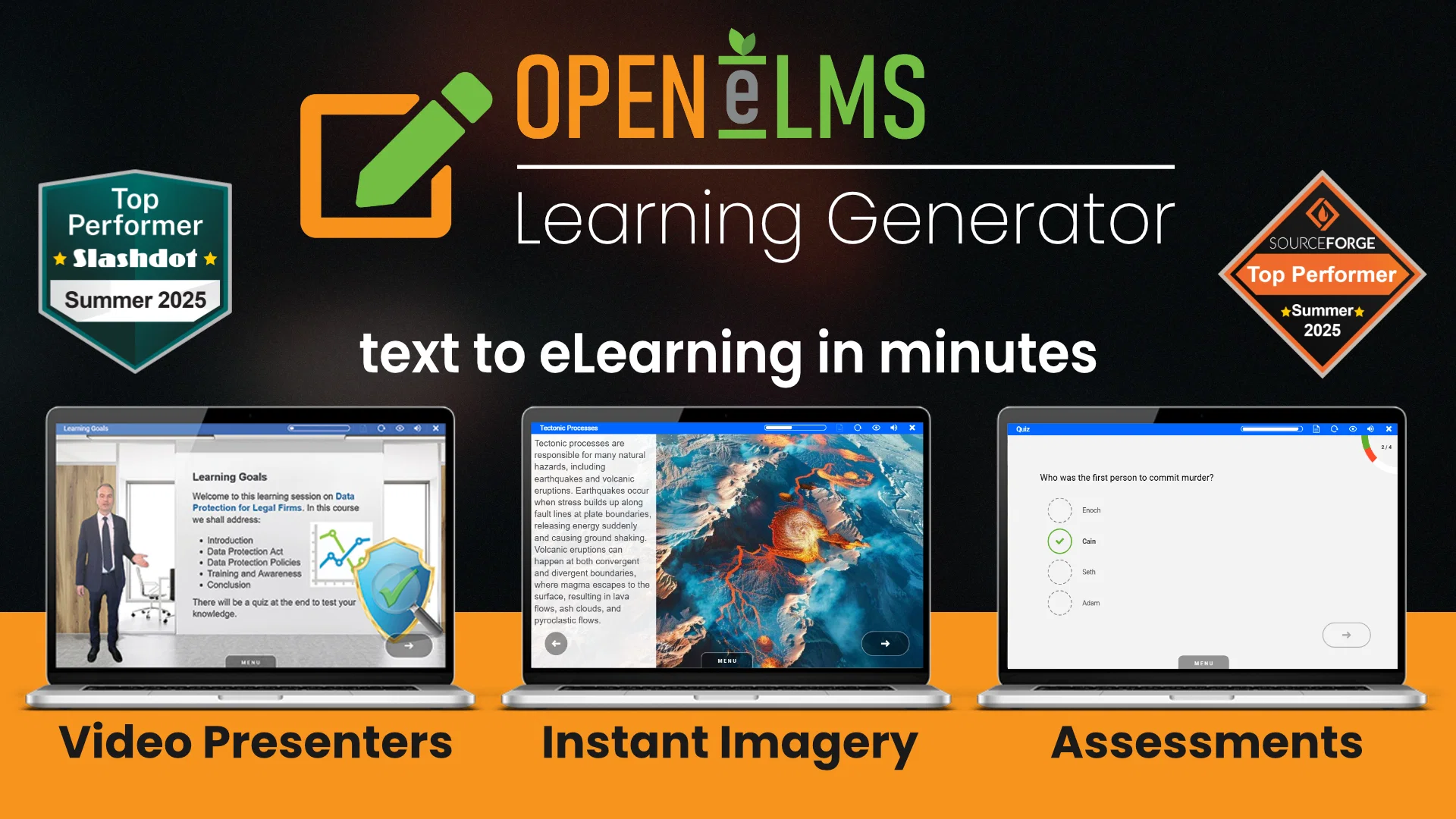 Open eLMS Learning Generator screenshot