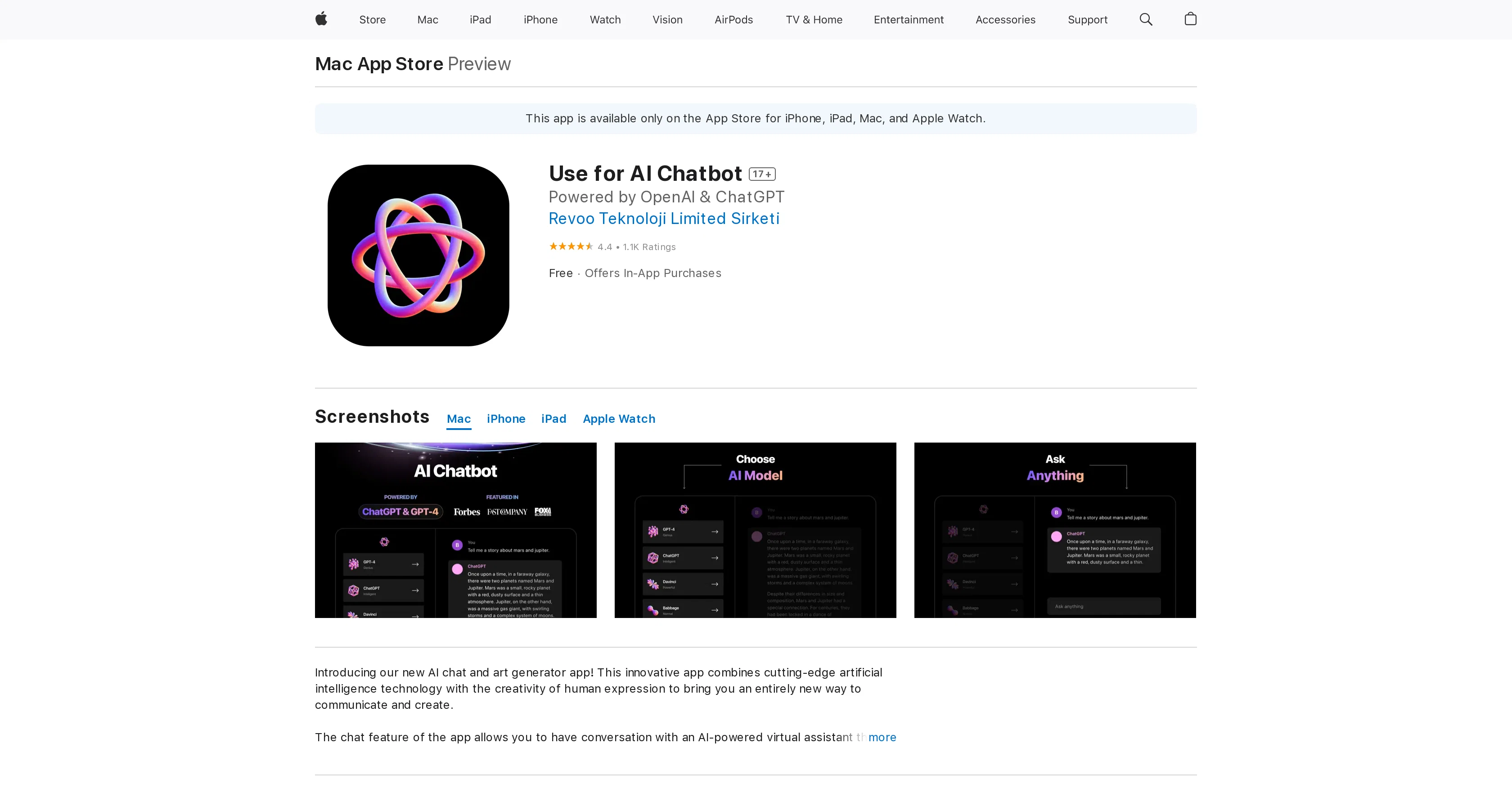 OpenAI for Desktop screenshot