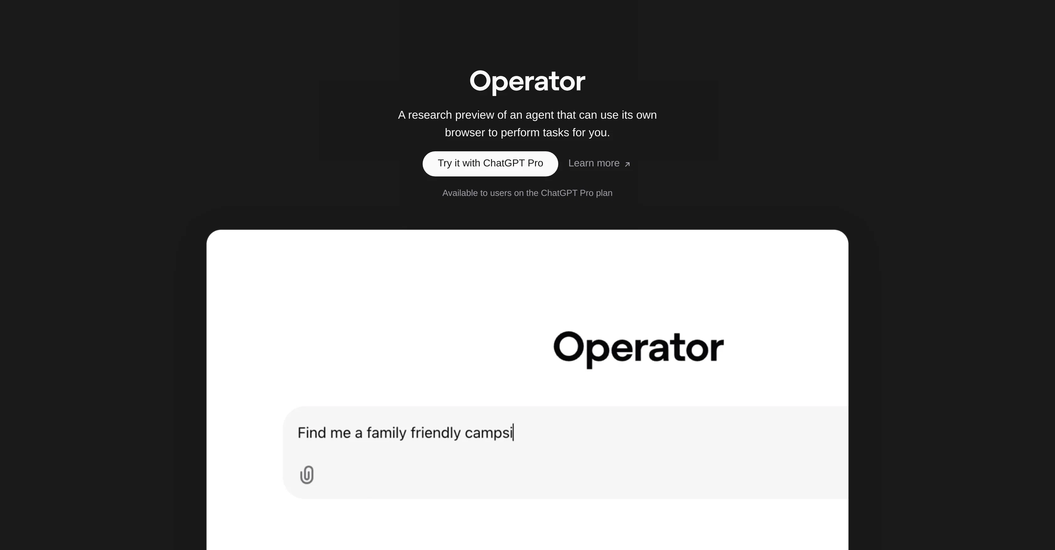 ChatGPT Operatorv3.0 screenshot