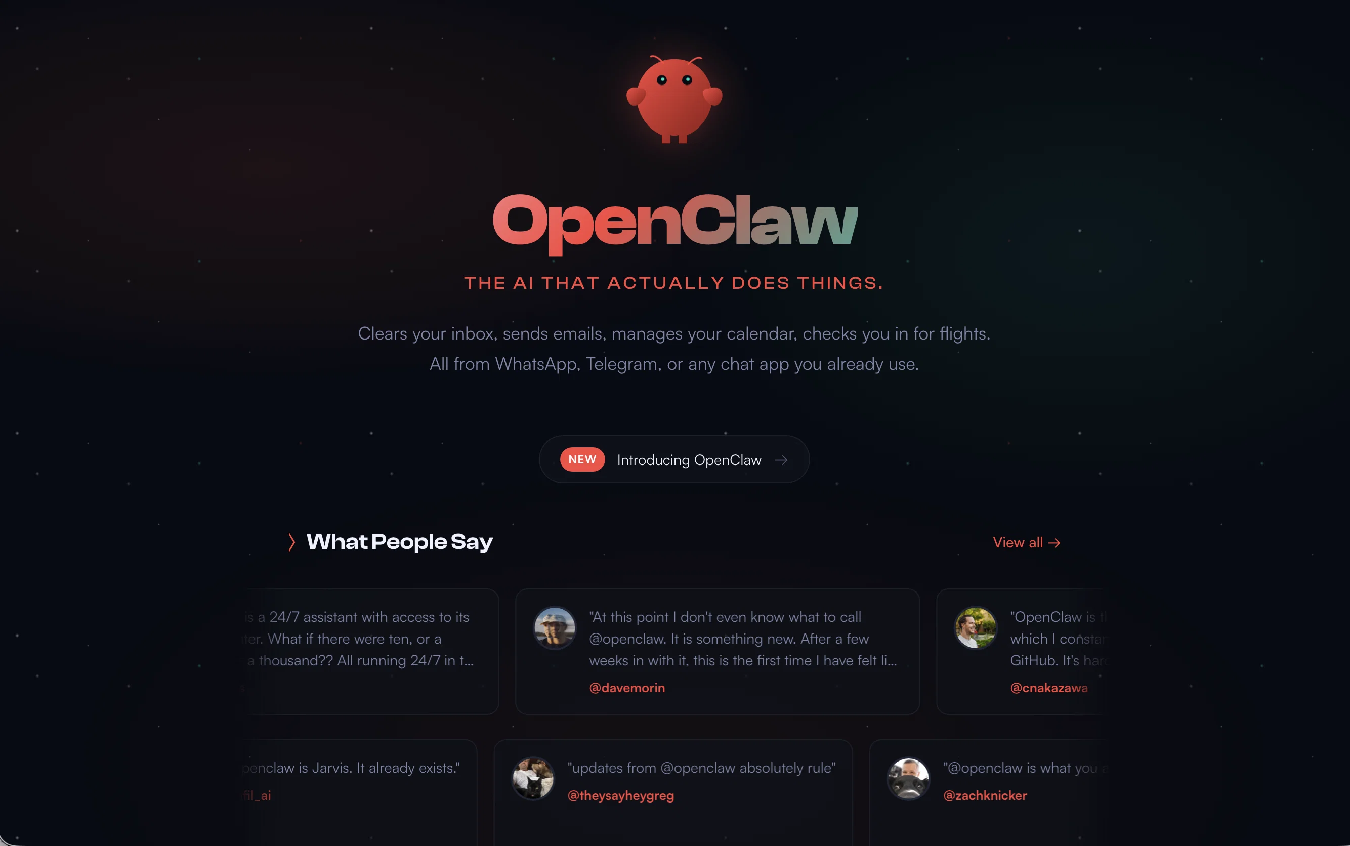 OpenClawv2026.3.12 screenshot