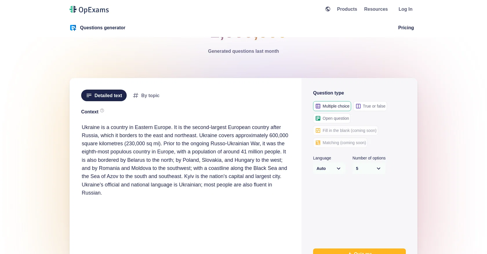 OpExams screenshot
