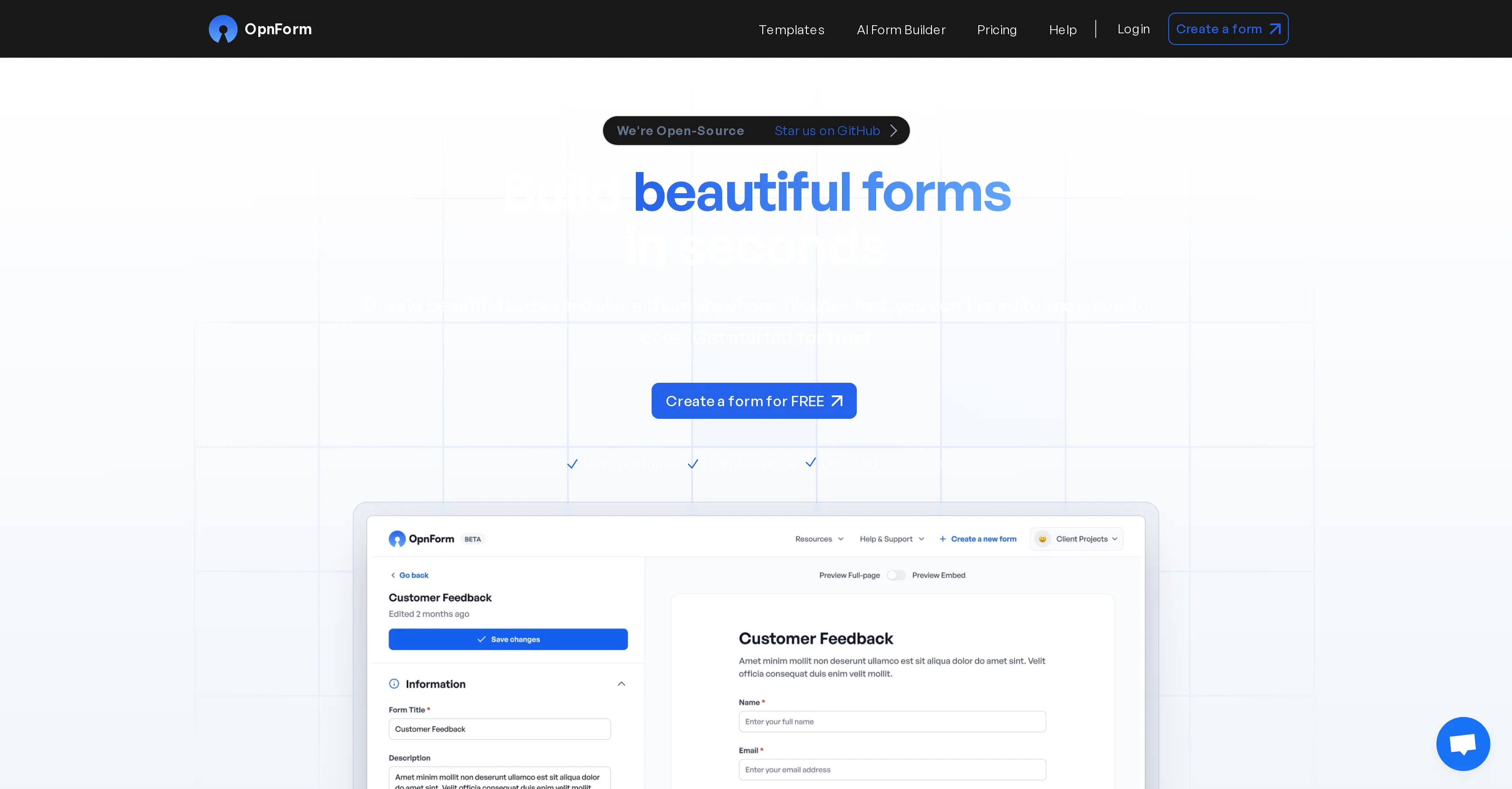 OpnForm screenshot
