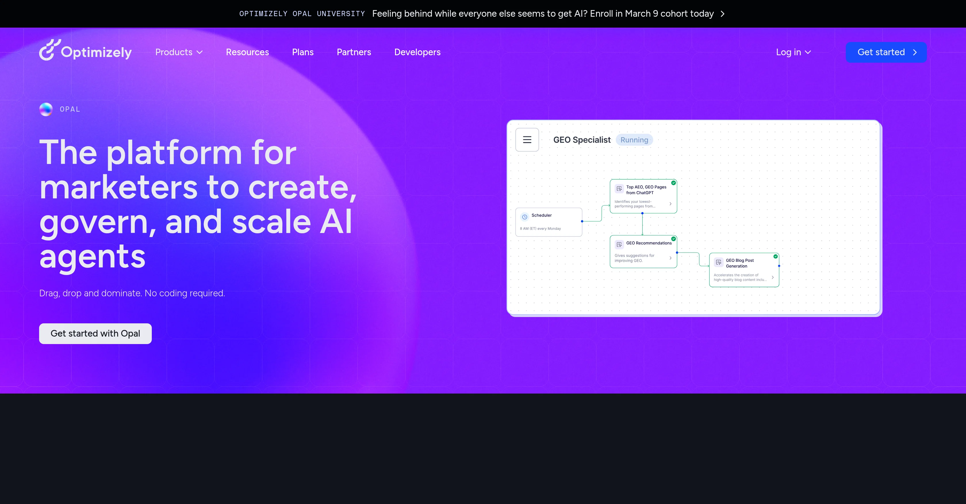 Optimizely Opal AI screenshot