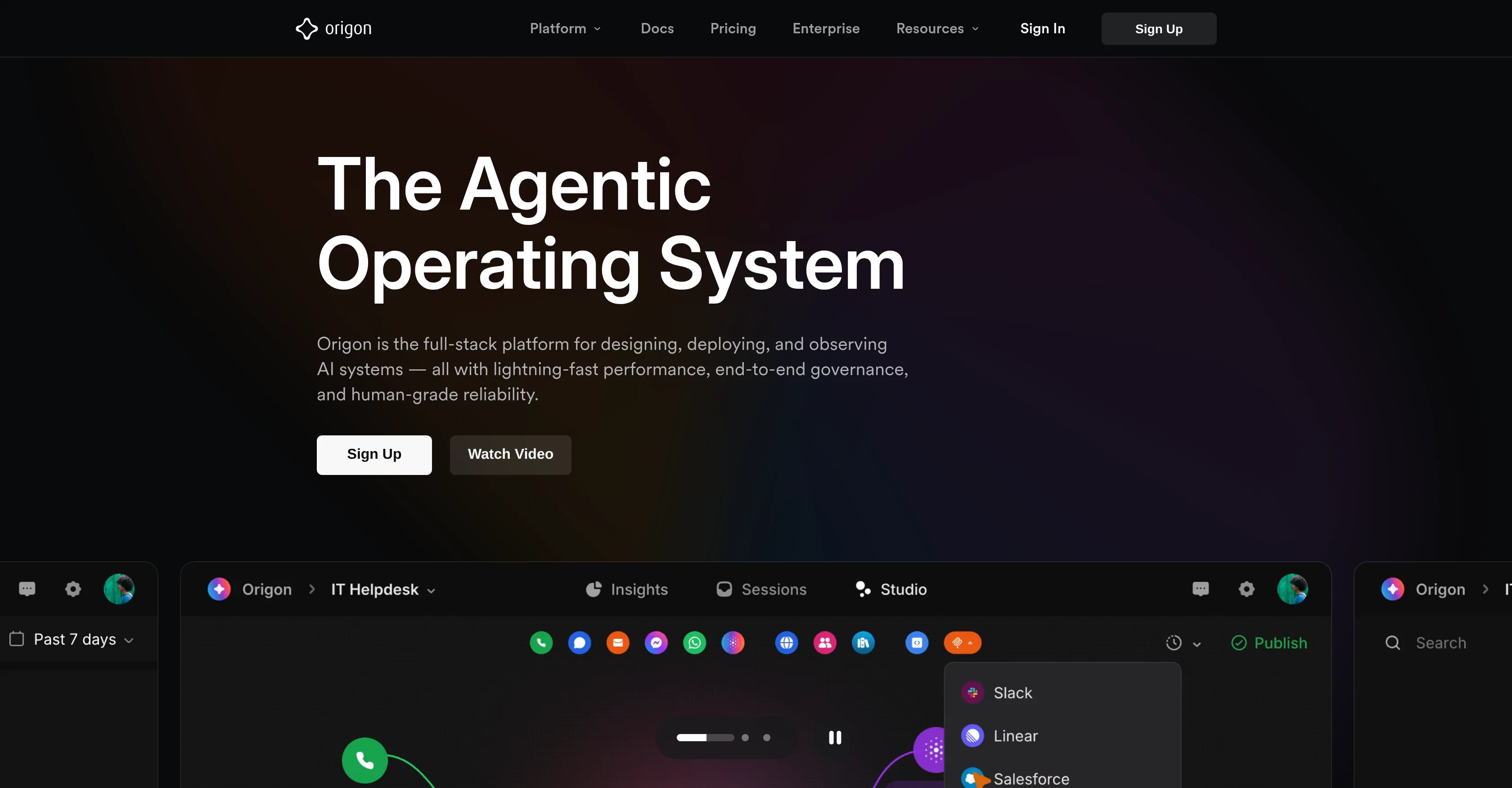 Origon AI screenshot