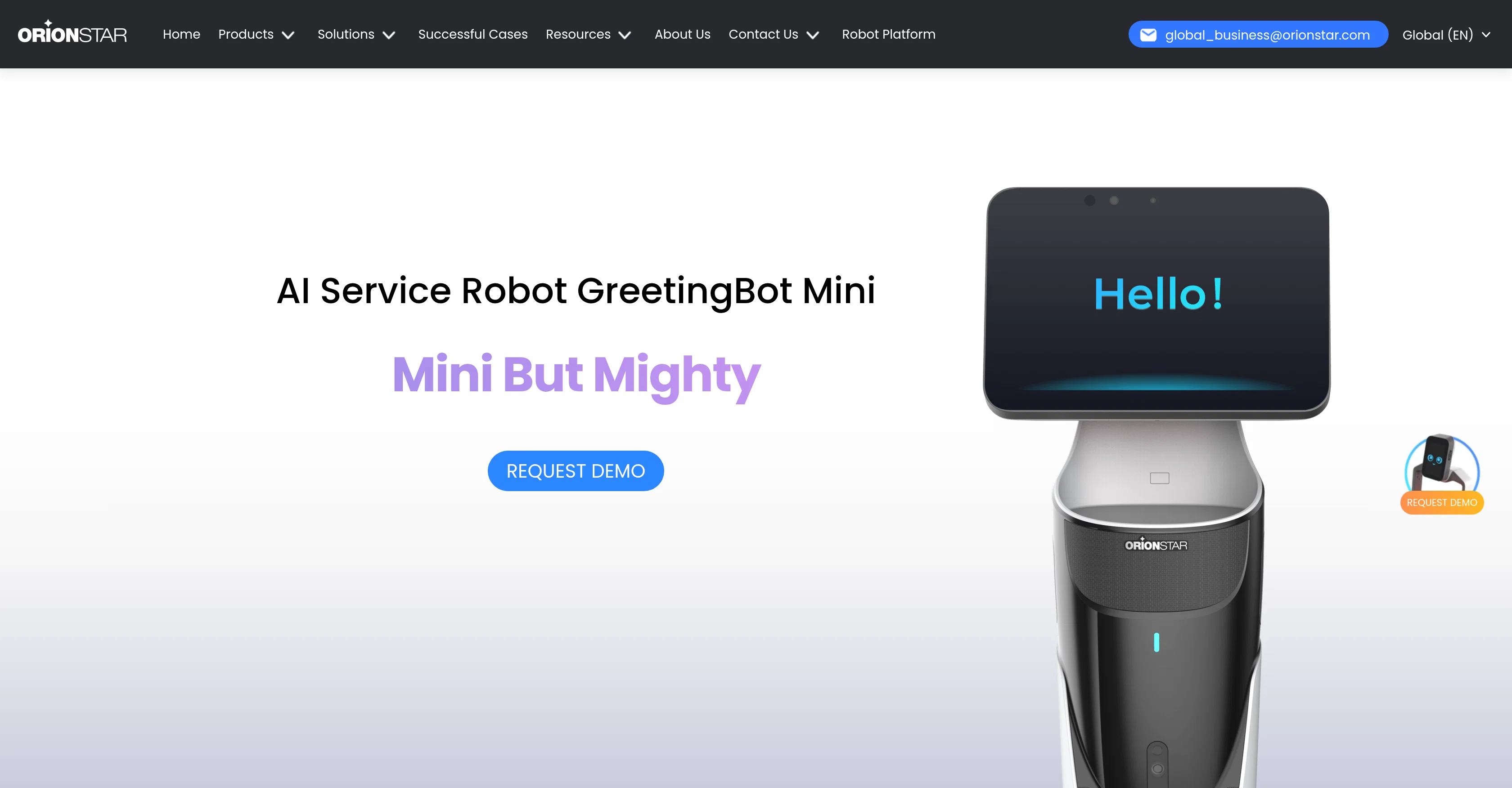 OrionStar GreetingBot Mini screenshot