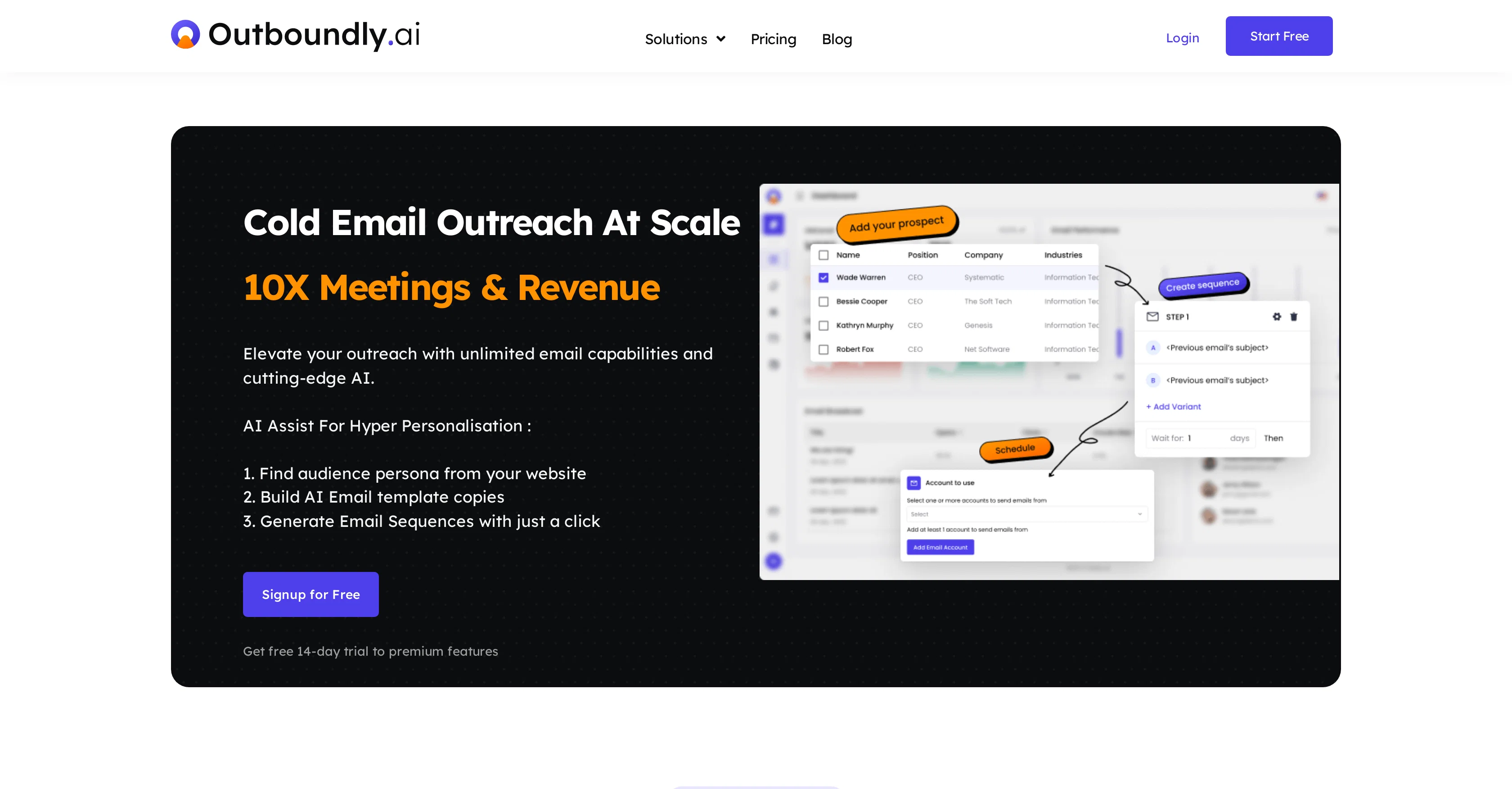 OutboundlyAI screenshot