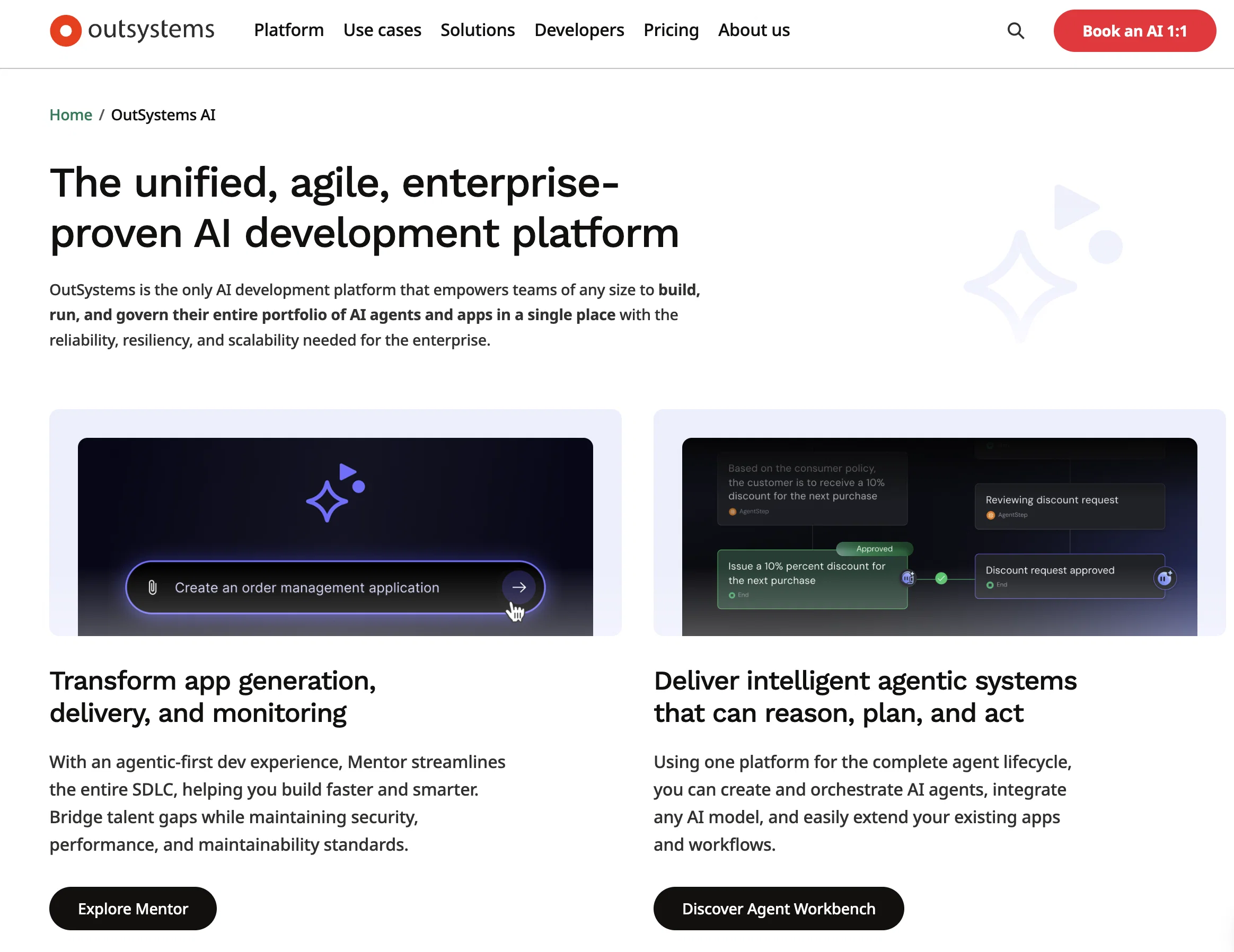 OutSystems AI screenshot