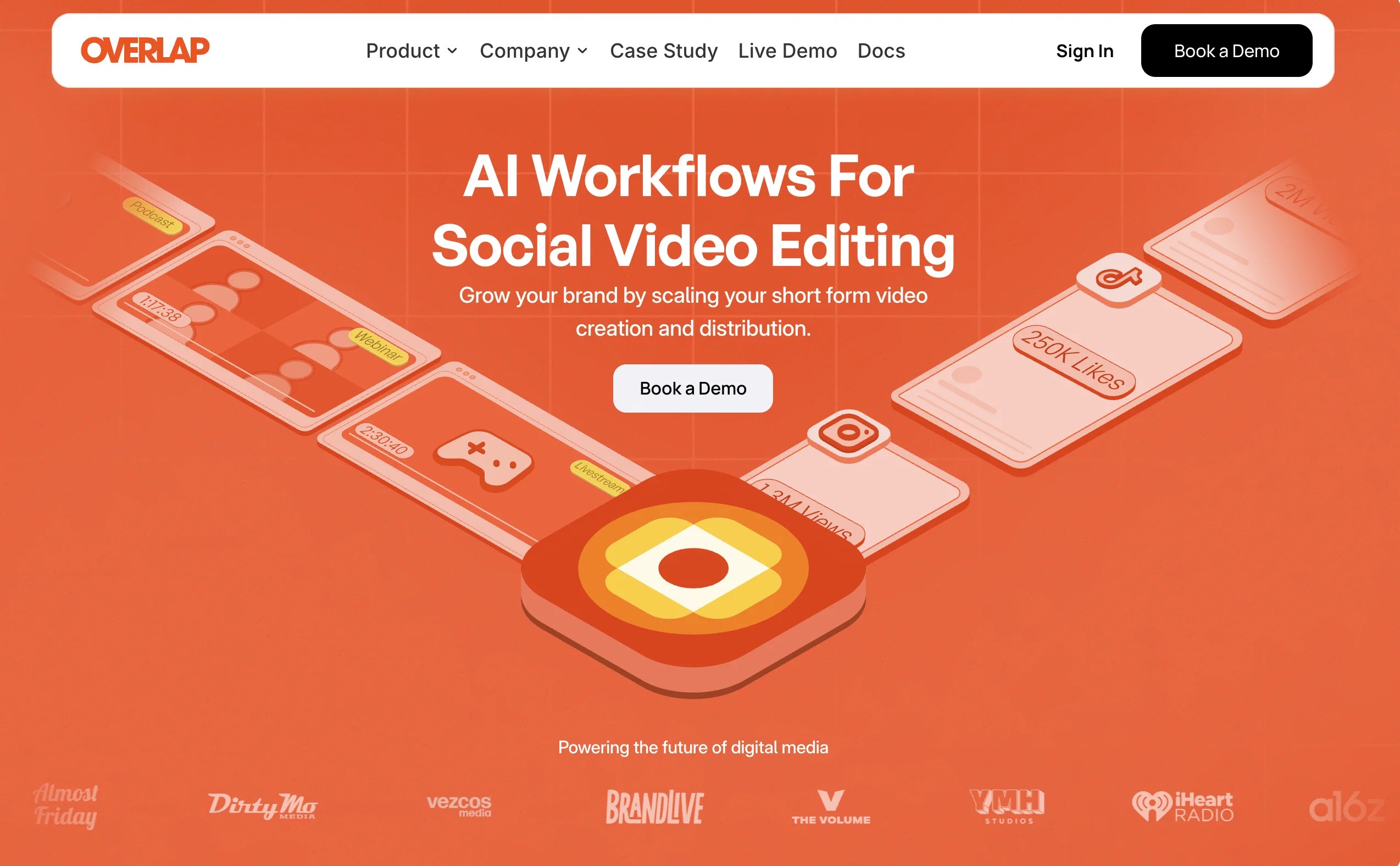 Overlap - AI that clips, edits, and posts screenshot