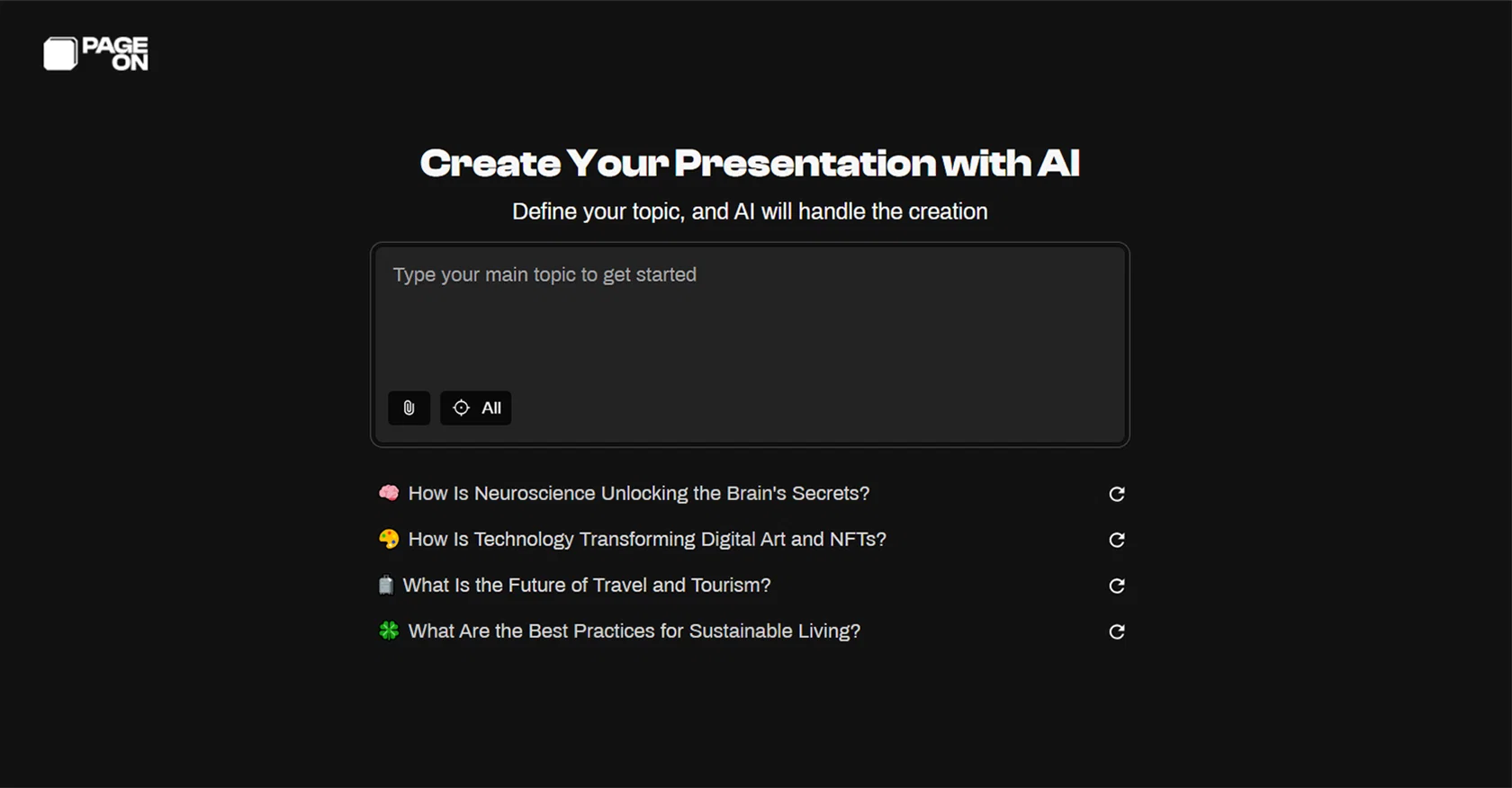 Pageon AI screenshot