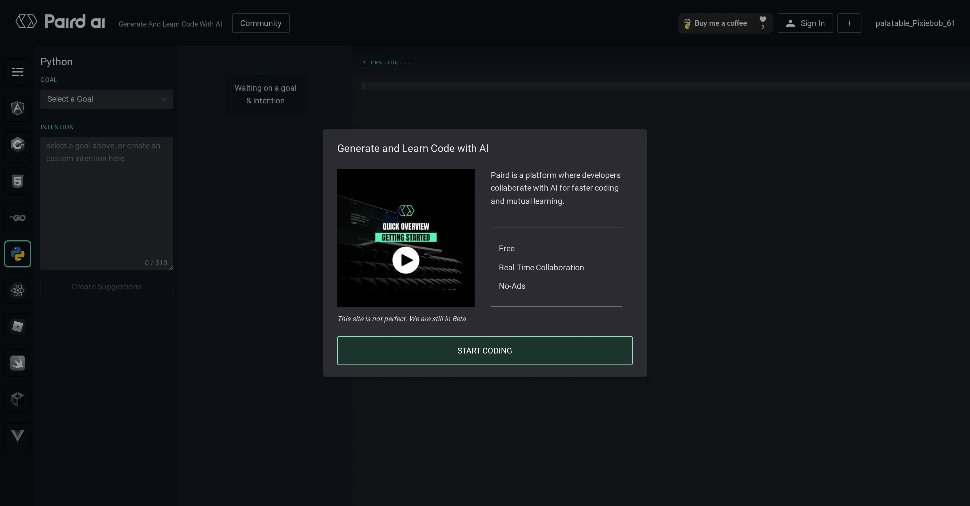 Paird.ai screenshot