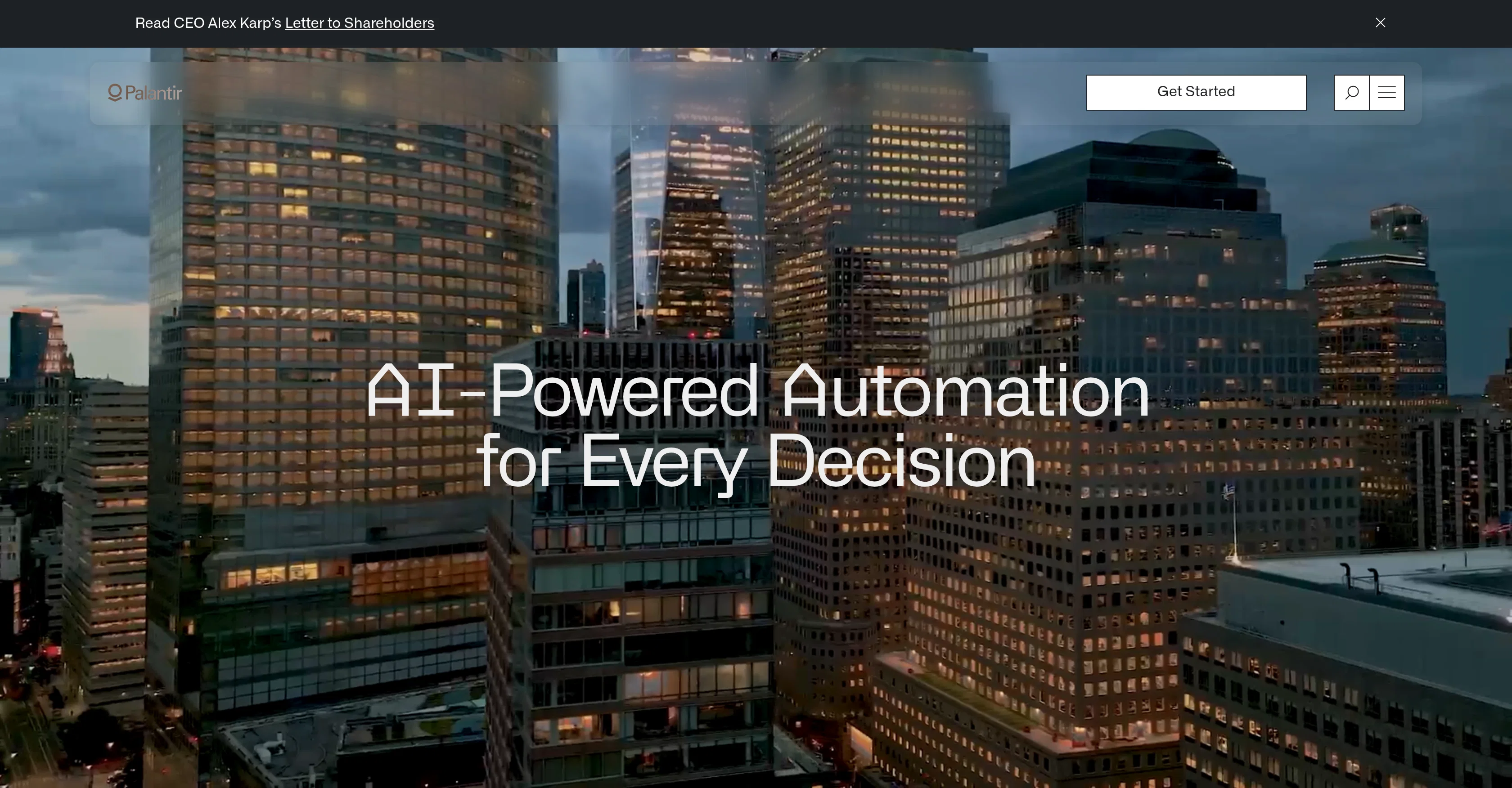 Palantir screenshot