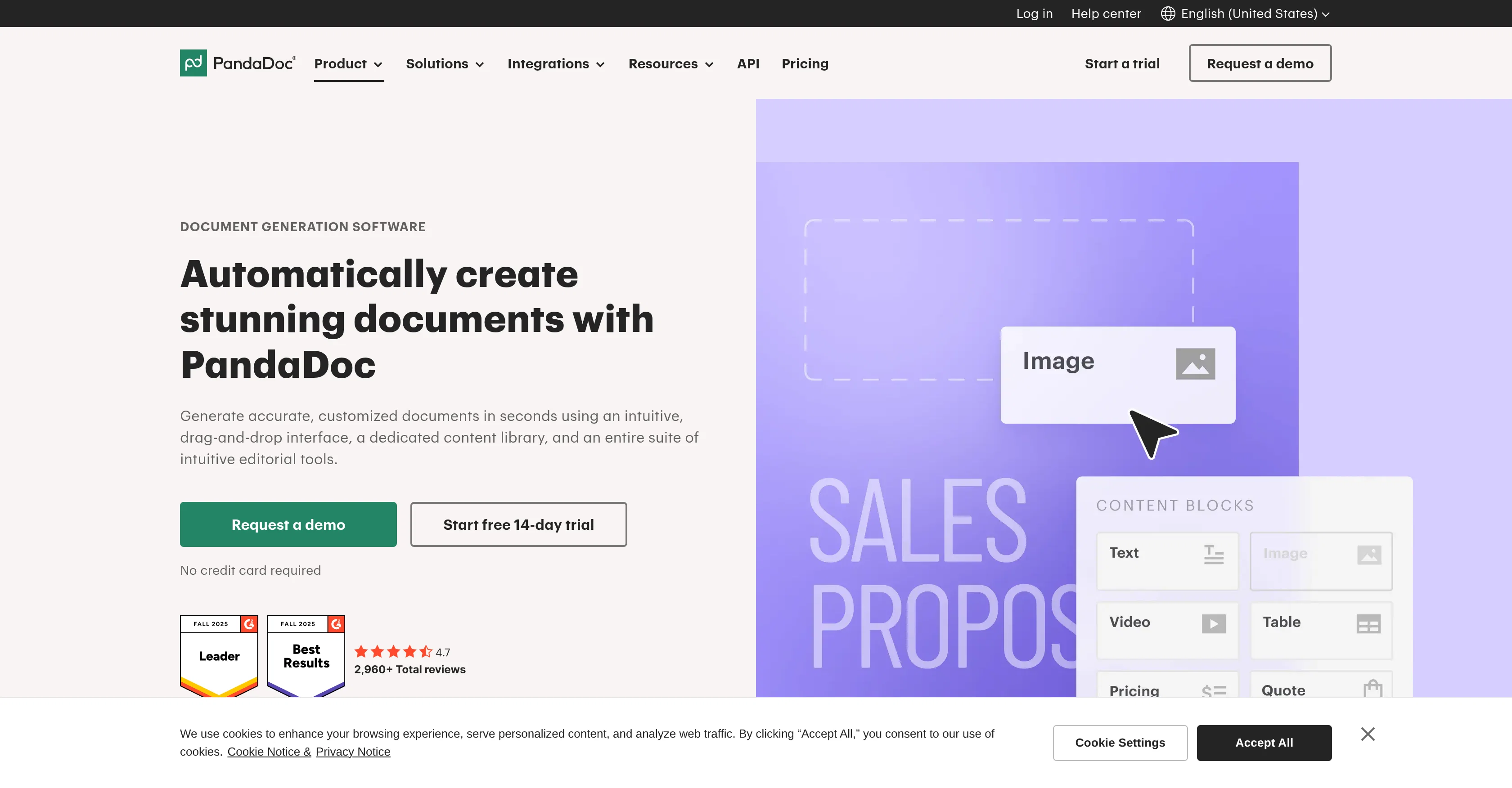 PandaDoc Document Generator screenshot