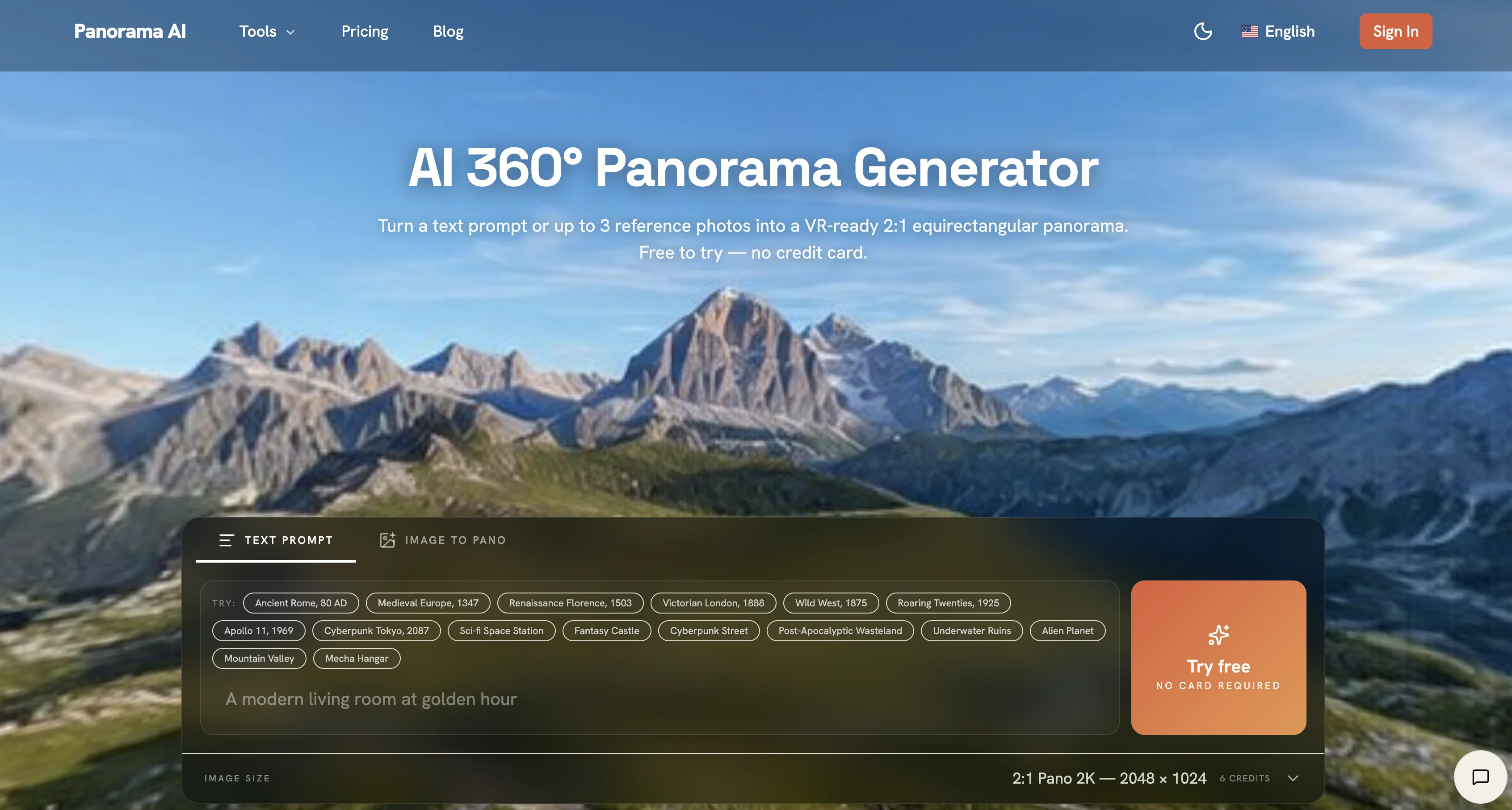 Panorama AI screenshot