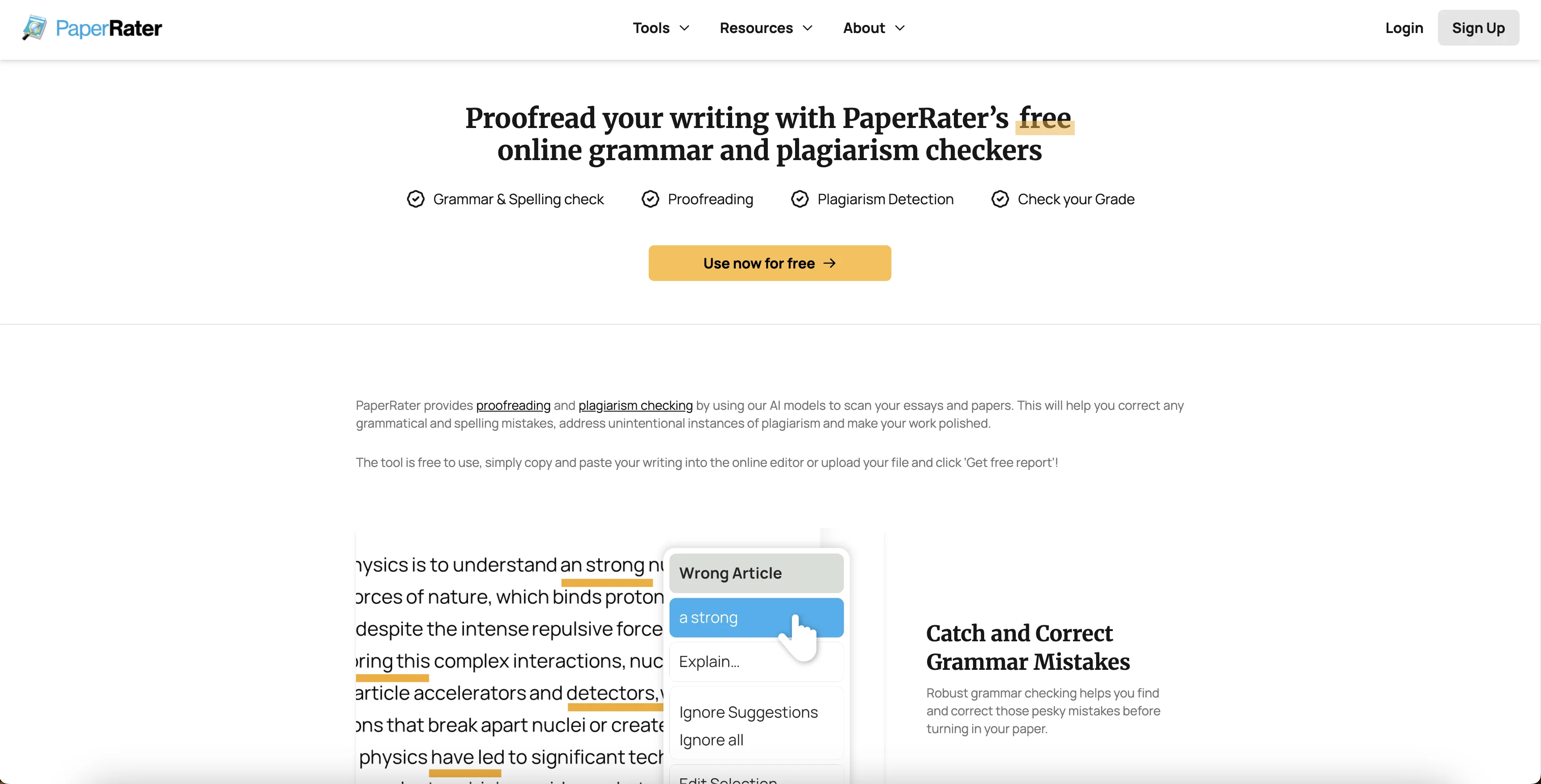 PaperRater screenshot