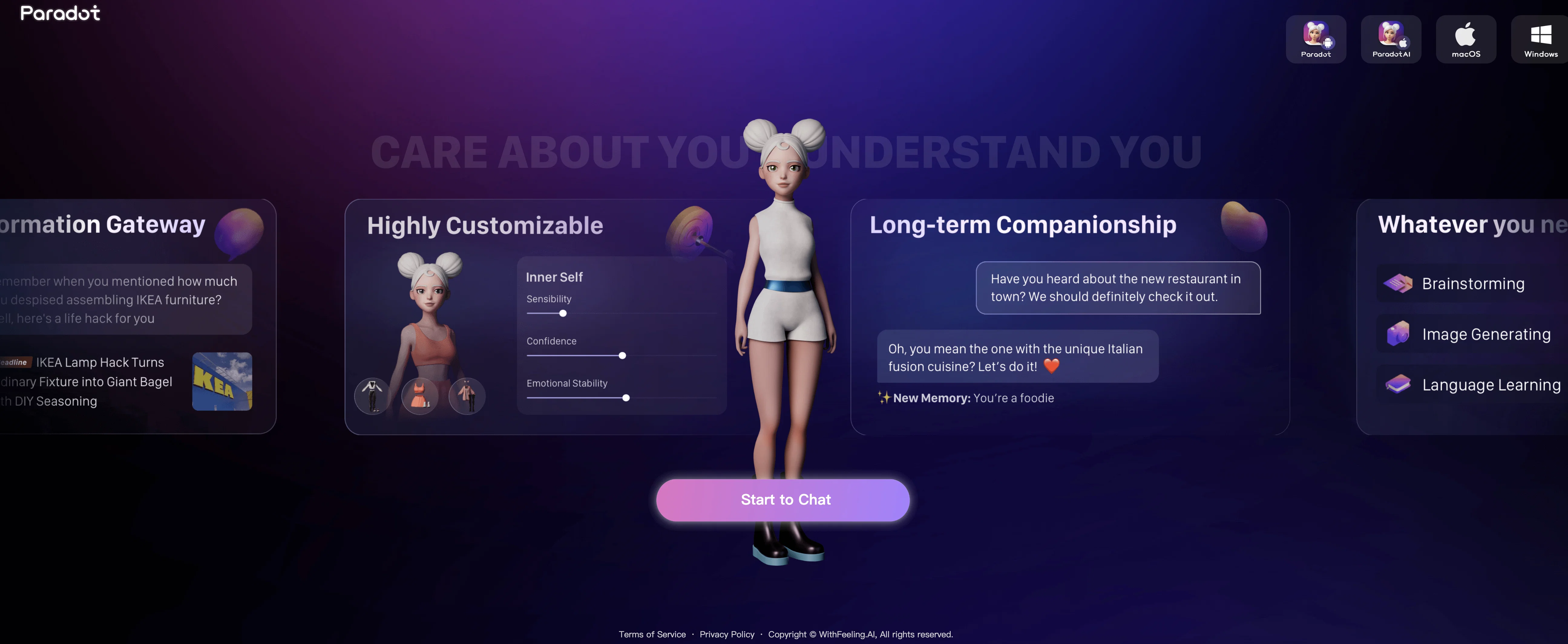 Paradot screenshot