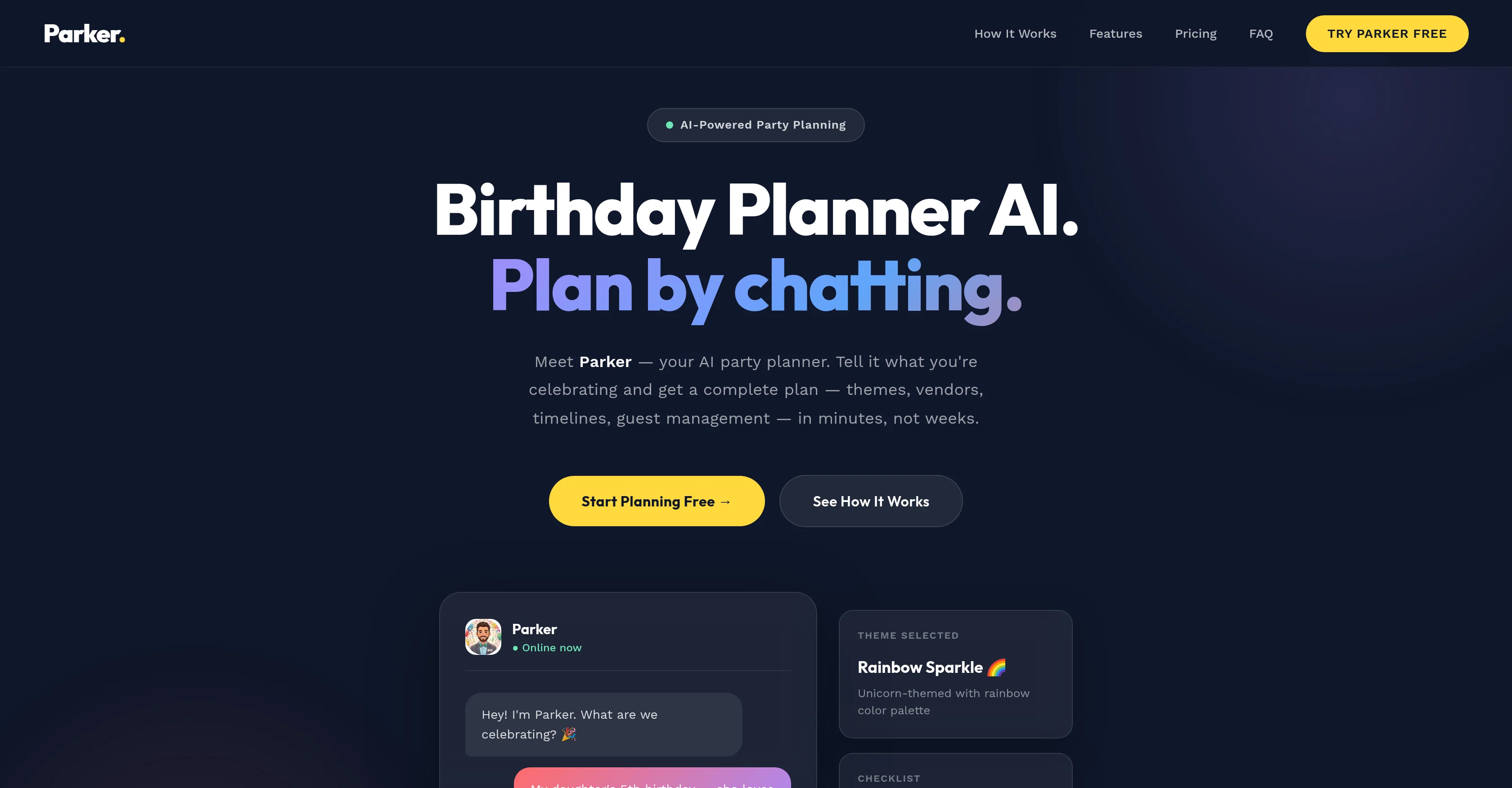 Parker - Birthday Planner screenshot