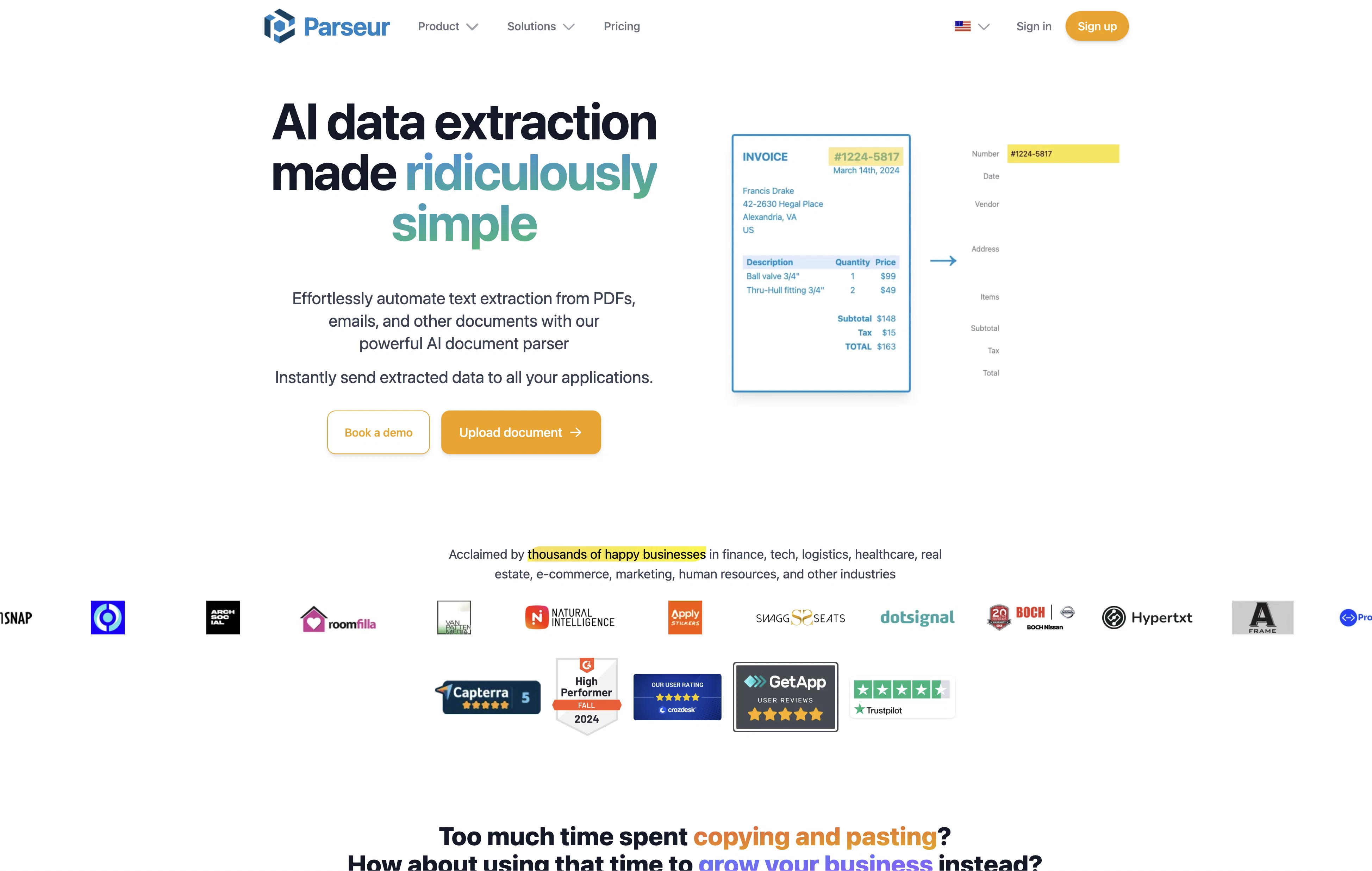 Parseur screenshot