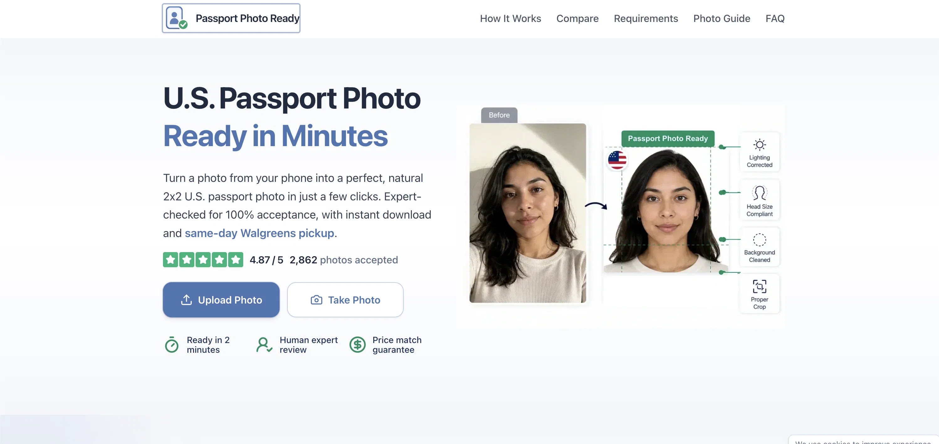 Passport Photo Ready.com screenshot