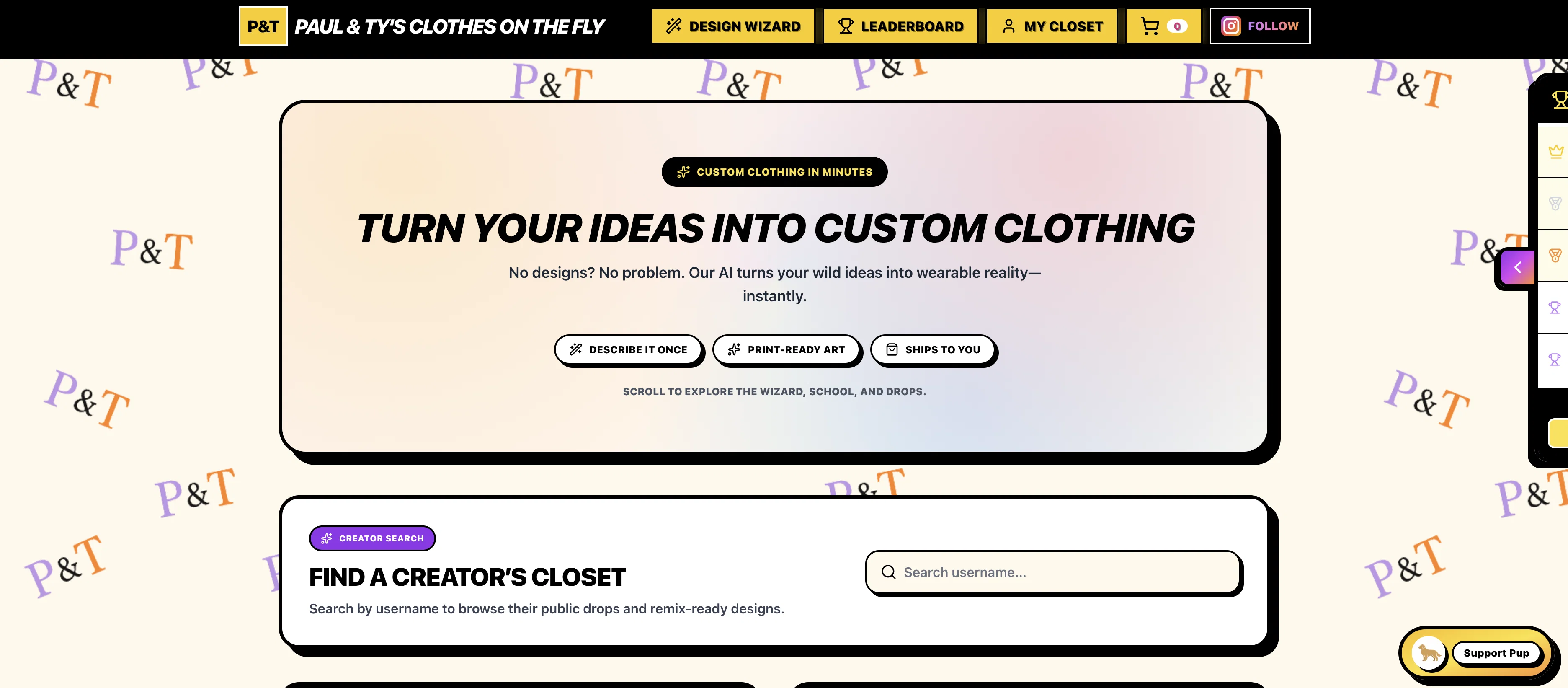 Paul & Ty's Clothes on the Fly screenshot