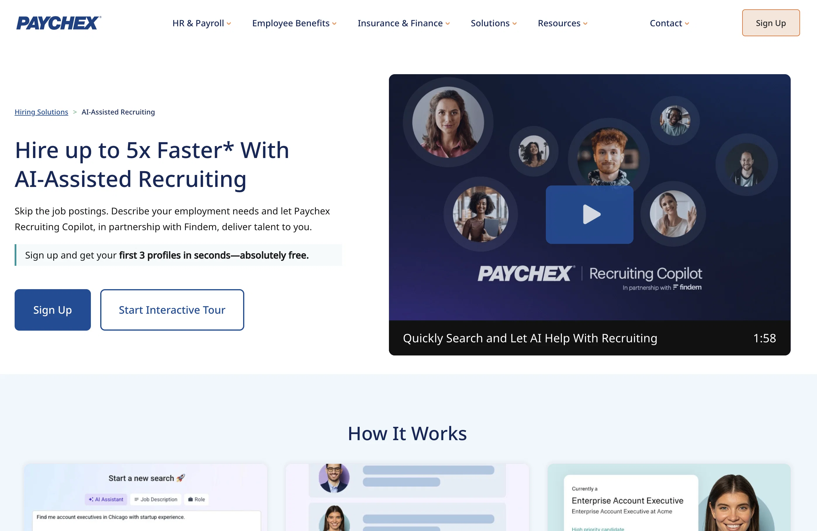 Paychex AI-Assisted Recruiting screenshot