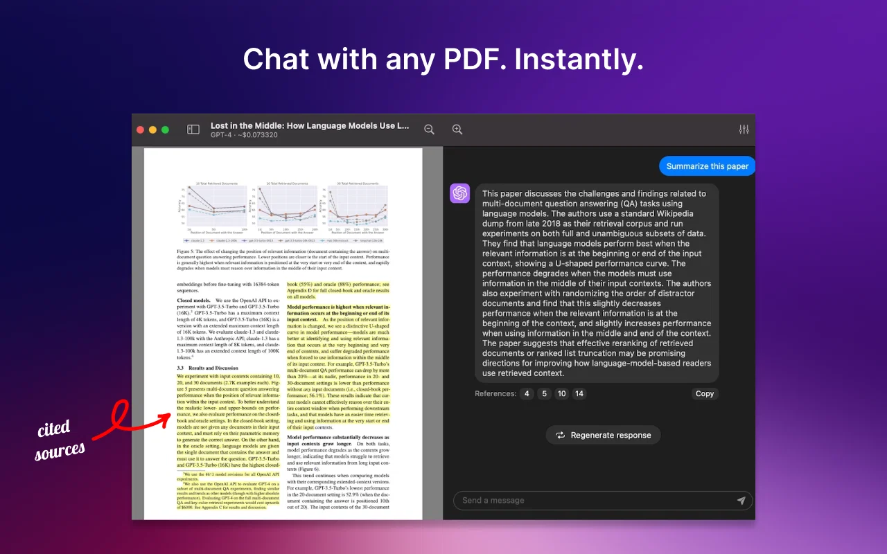 PDF Pals — ChatPDF on Mac screenshot