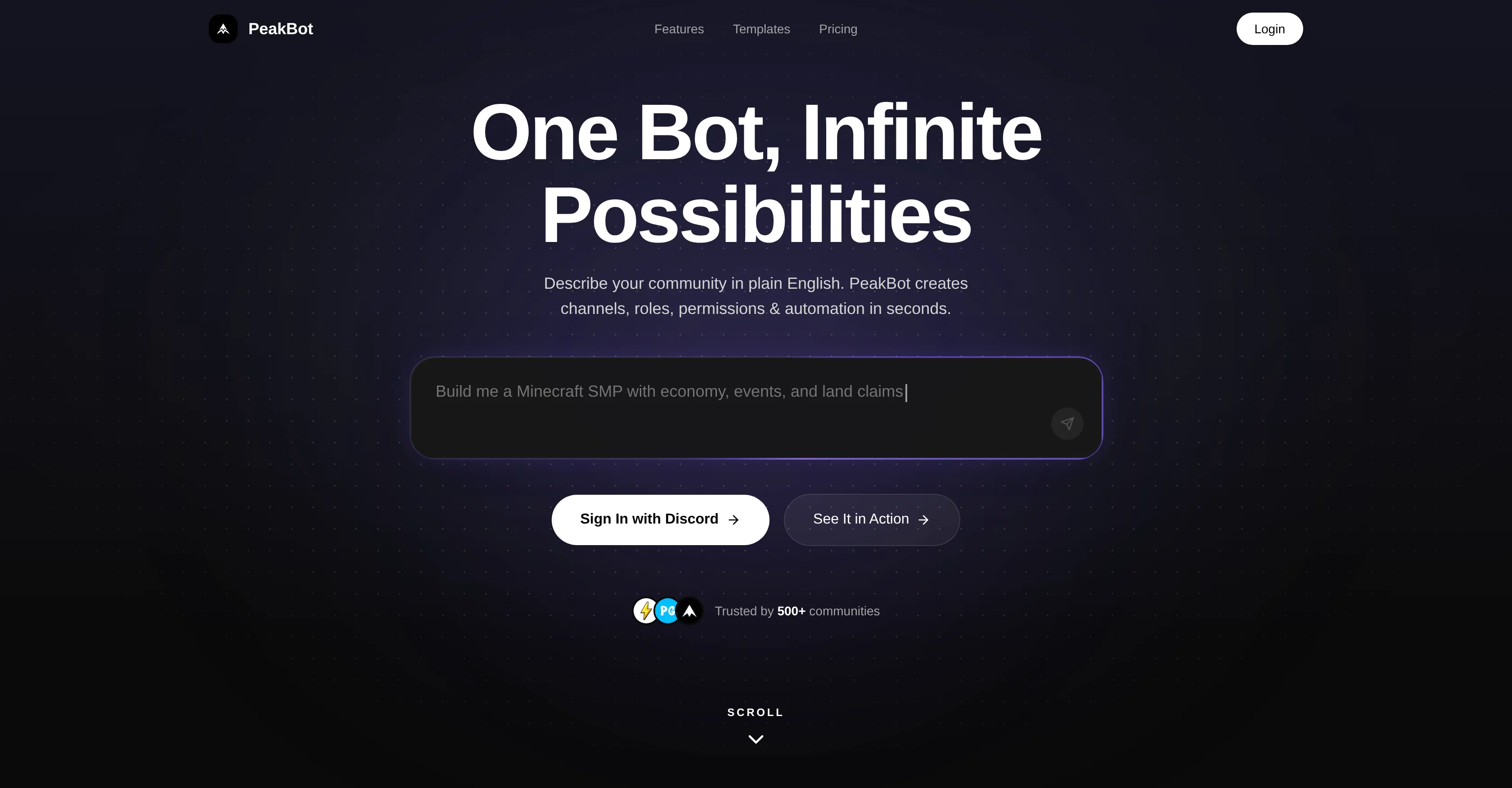 PeakBot screenshot