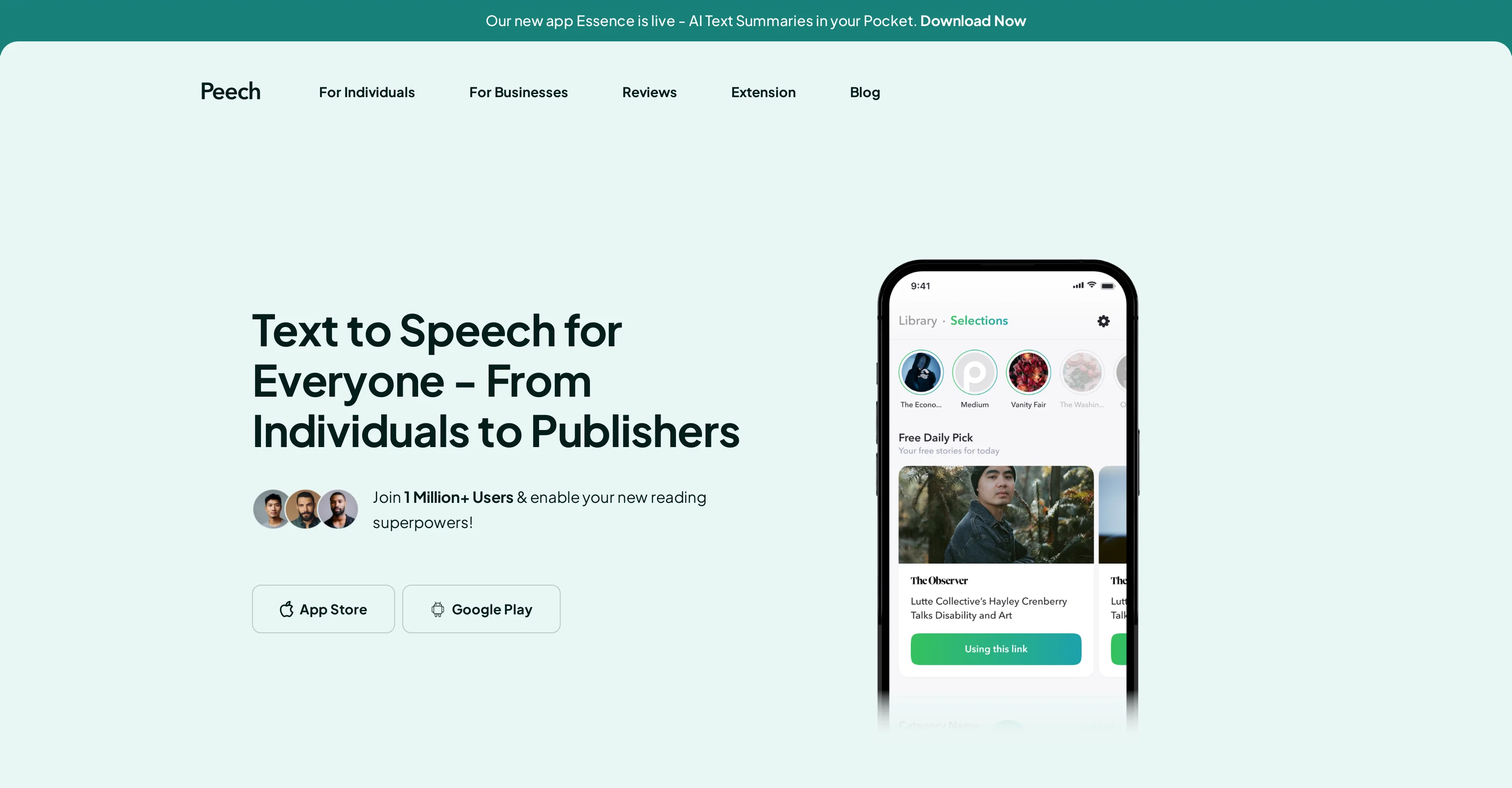 Peech App screenshot