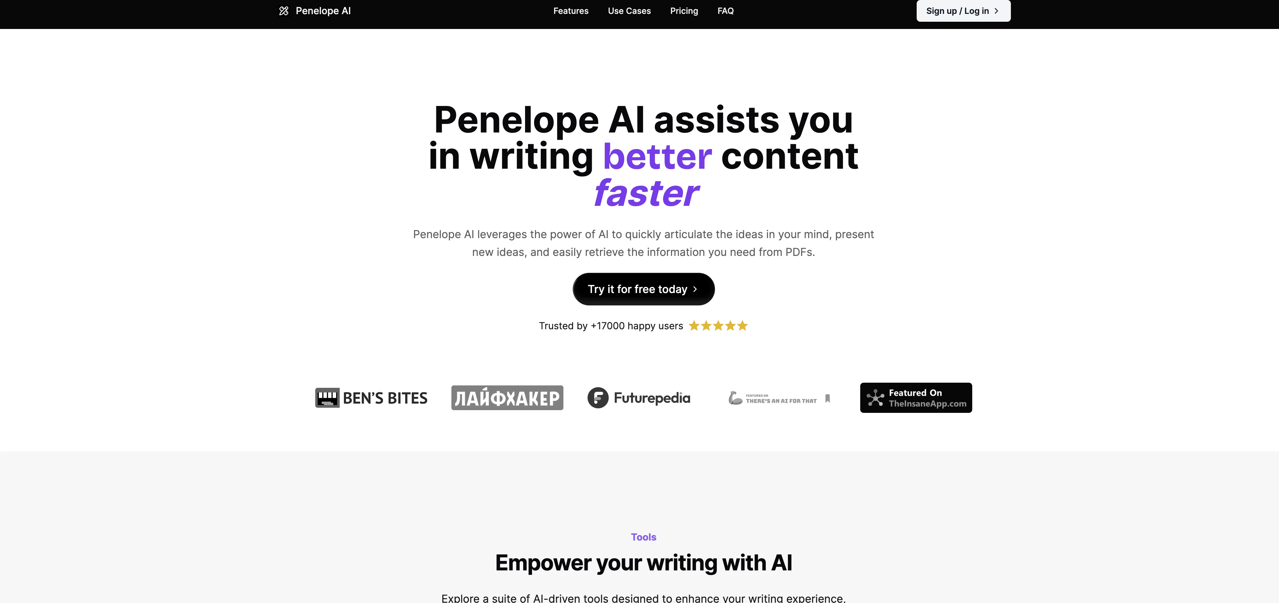 Penelope AI screenshot