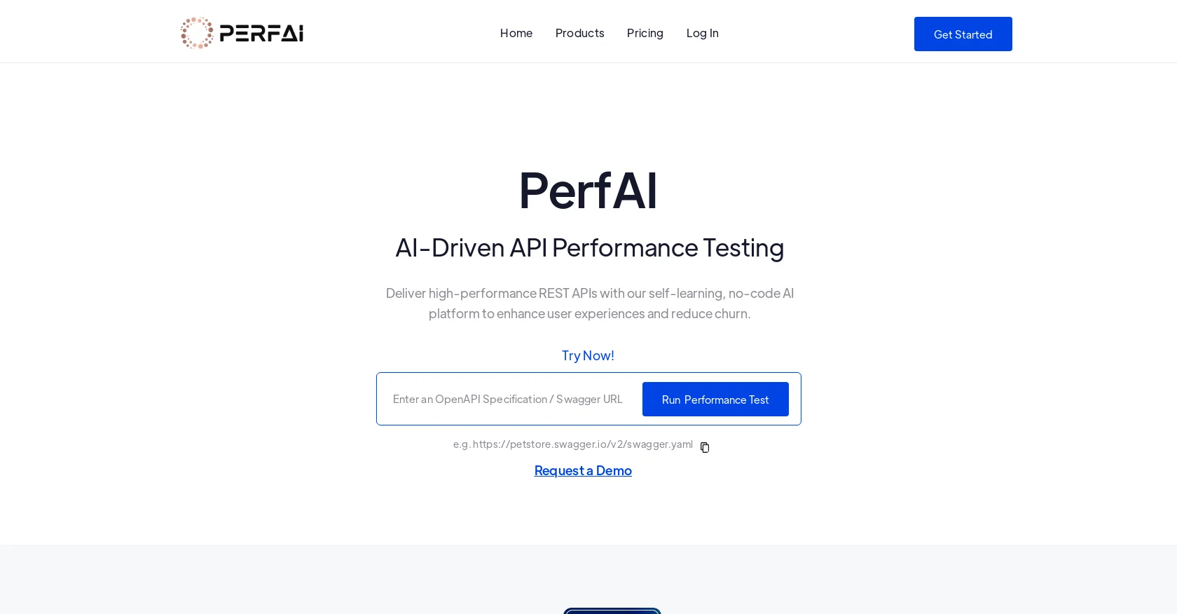 PerfAI screenshot