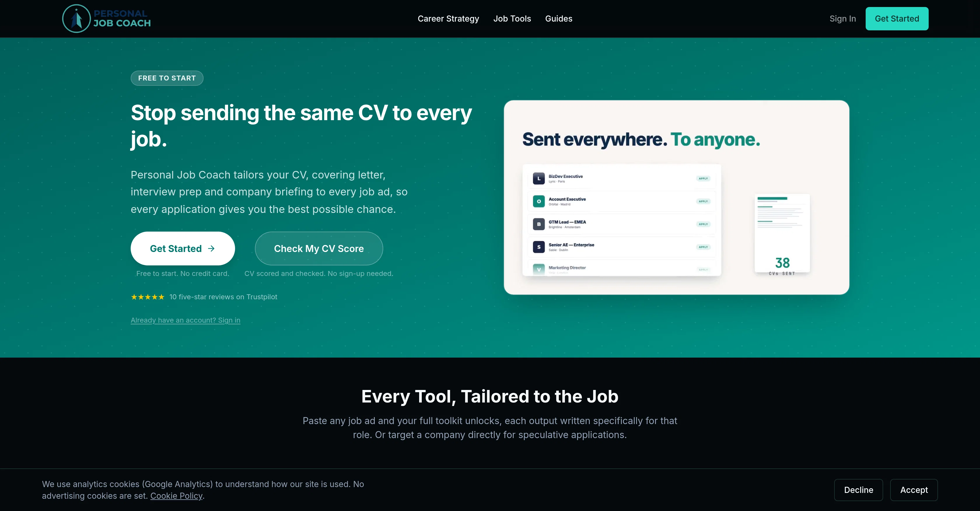 Personal Job Coach screenshot